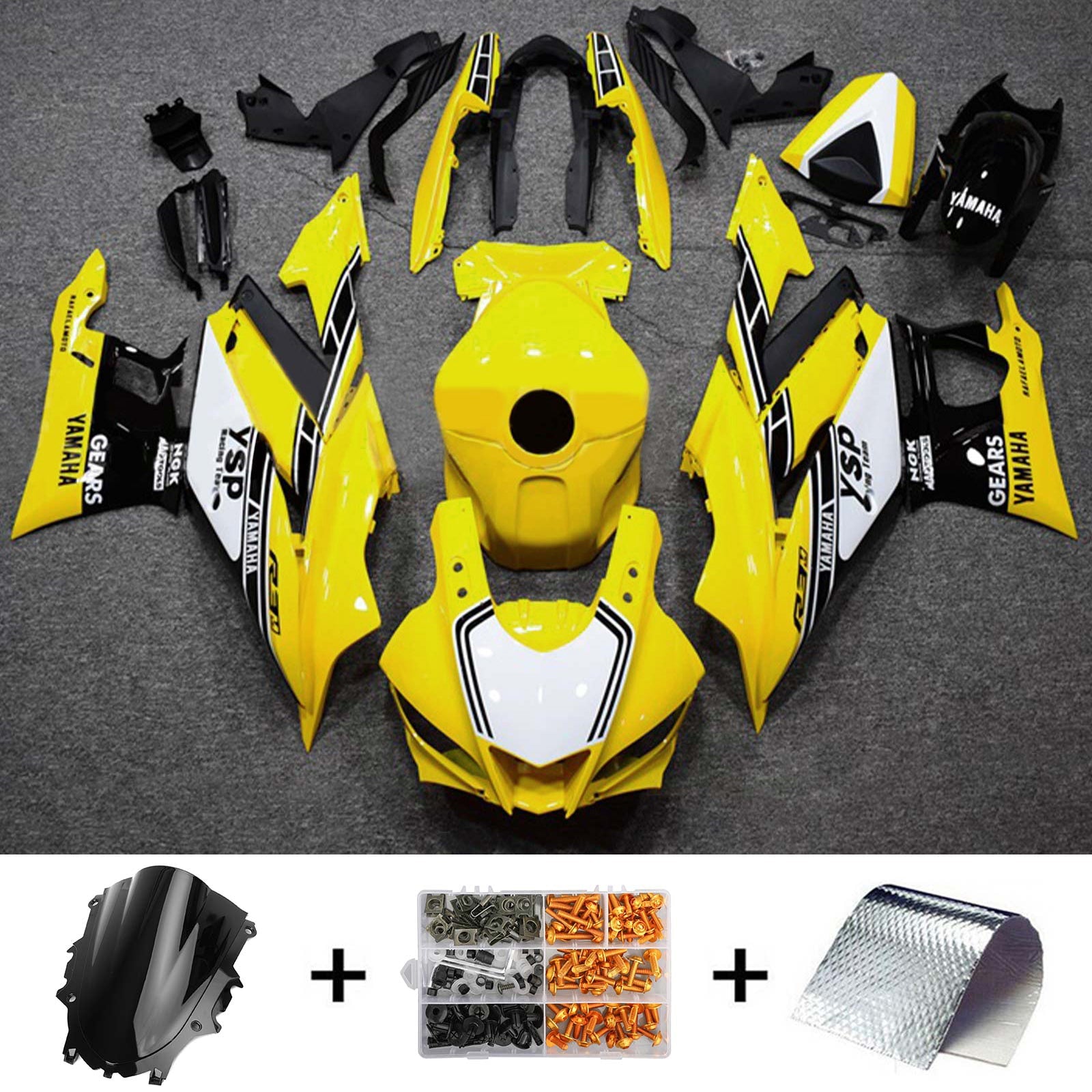 2022-2023 Yamaha YZF-R3 R25 Injection Fairing Kit Bodywork Plastic ABS #117