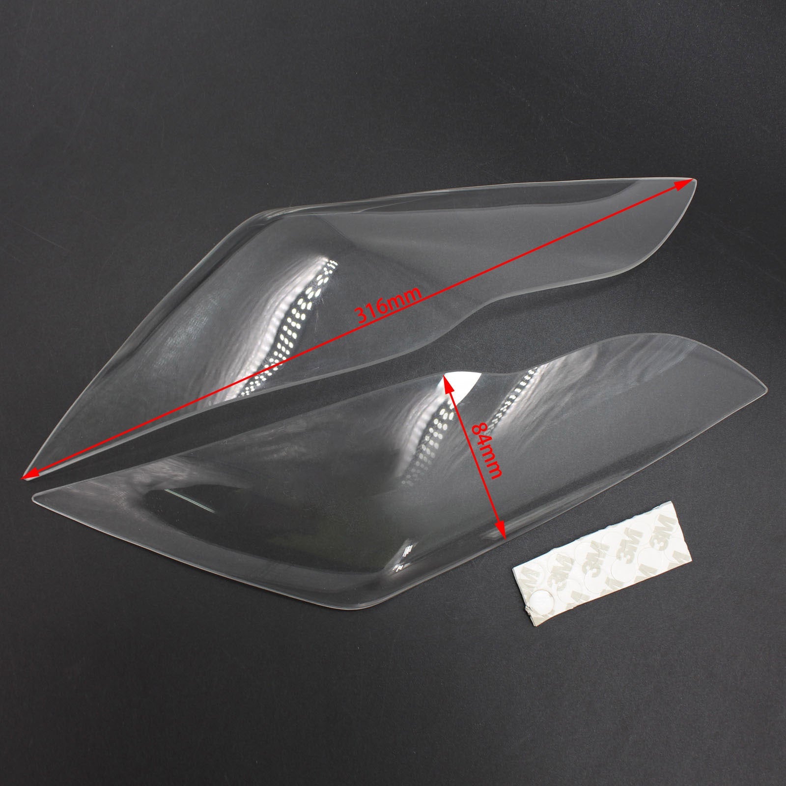 Koplamp Lensbescherming Fit Voor Kawasaki Zx-10R Zx 10R 2011-2015 Rook Generiek