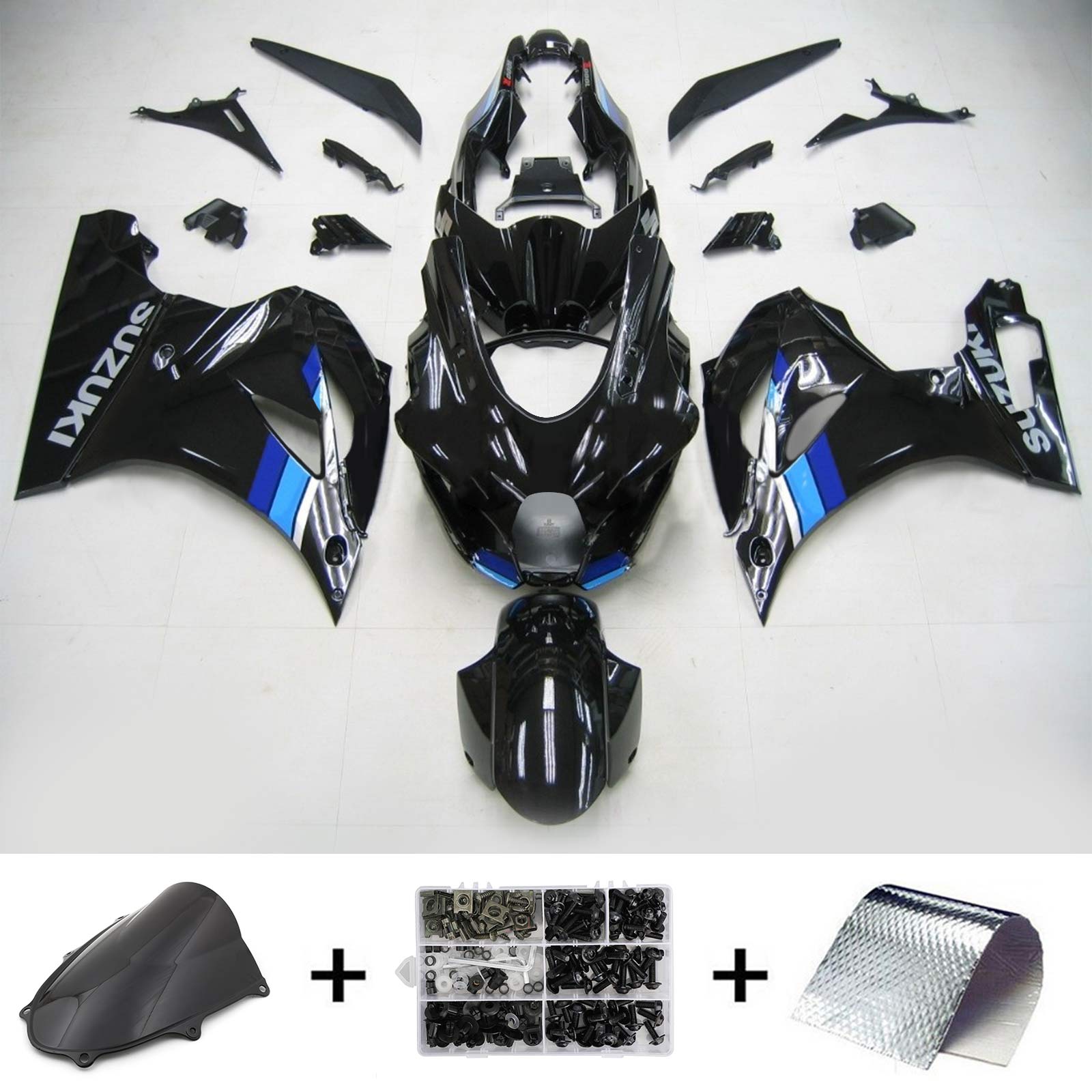 2017-2024 Suzuki GSXR1000 K17 Injection Fairing Kit Bodywork Plastic ABS #101