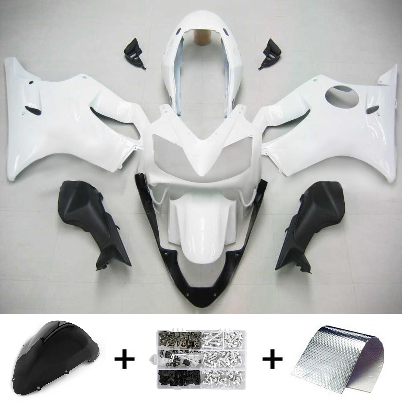 2004-2007 Honda CBR600 F4i Amotopart injectiekuipset carrosserie kunststof ABS #134