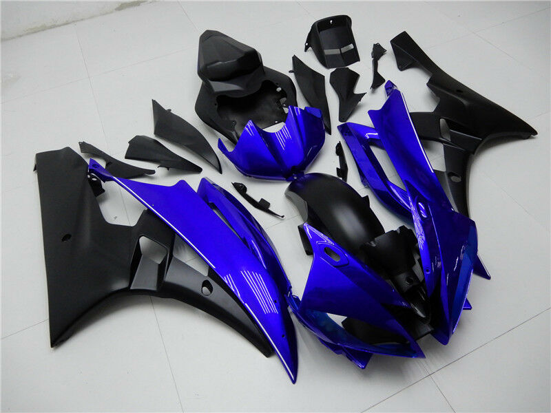 Kit de carénage en plastique d'injection adapté pour YAMAHA YZF-R6 2006 2007 bleu noir générique