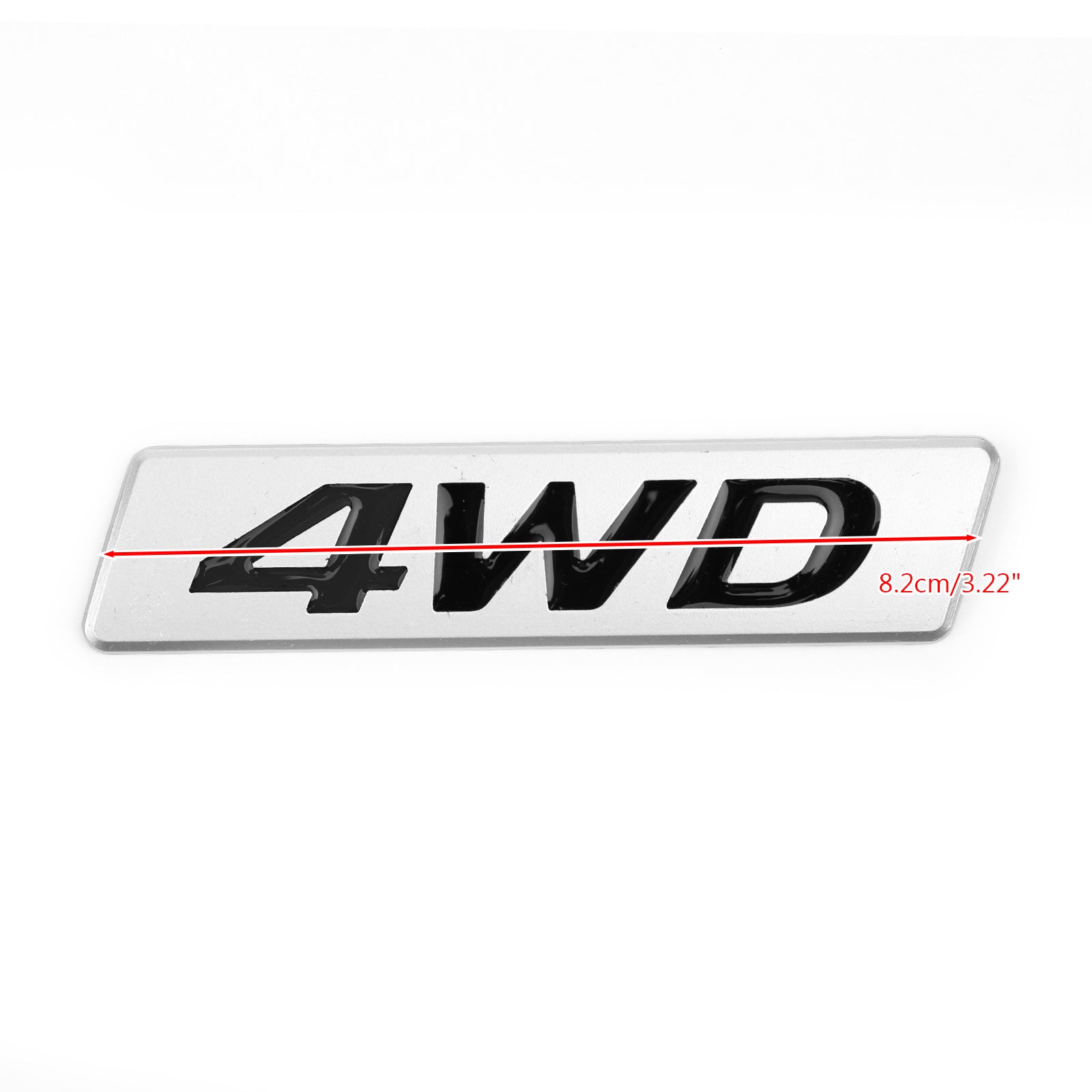 Nieuwe metalen 4WD embleem auto spatbord kofferbak achterklep badge stickers sticker 4WD 4X4 SUV generiek