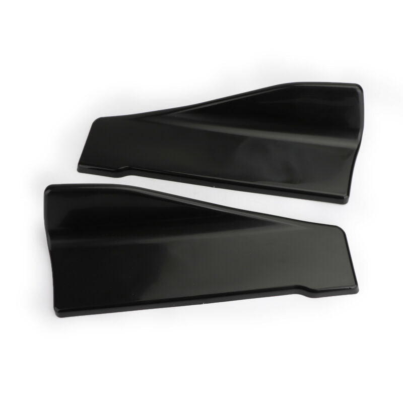 2pcs 35cm Skirt Spoiler Rear Lip Extension Rocker Splitters Winglet Wings Black Generic