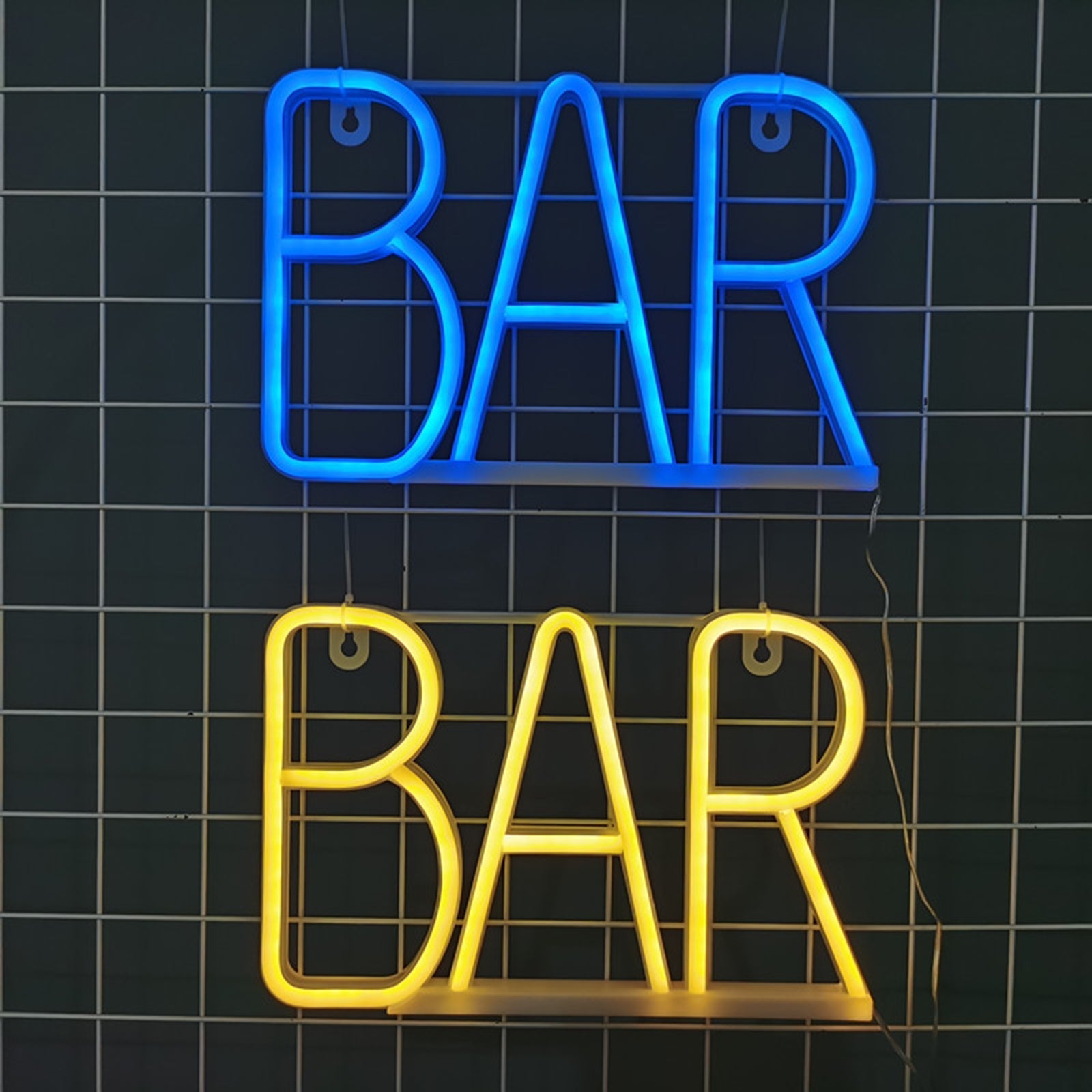 BAR LED Neon Sign Lights Bedside Night Light Lamp Kids Children Room USB Powered