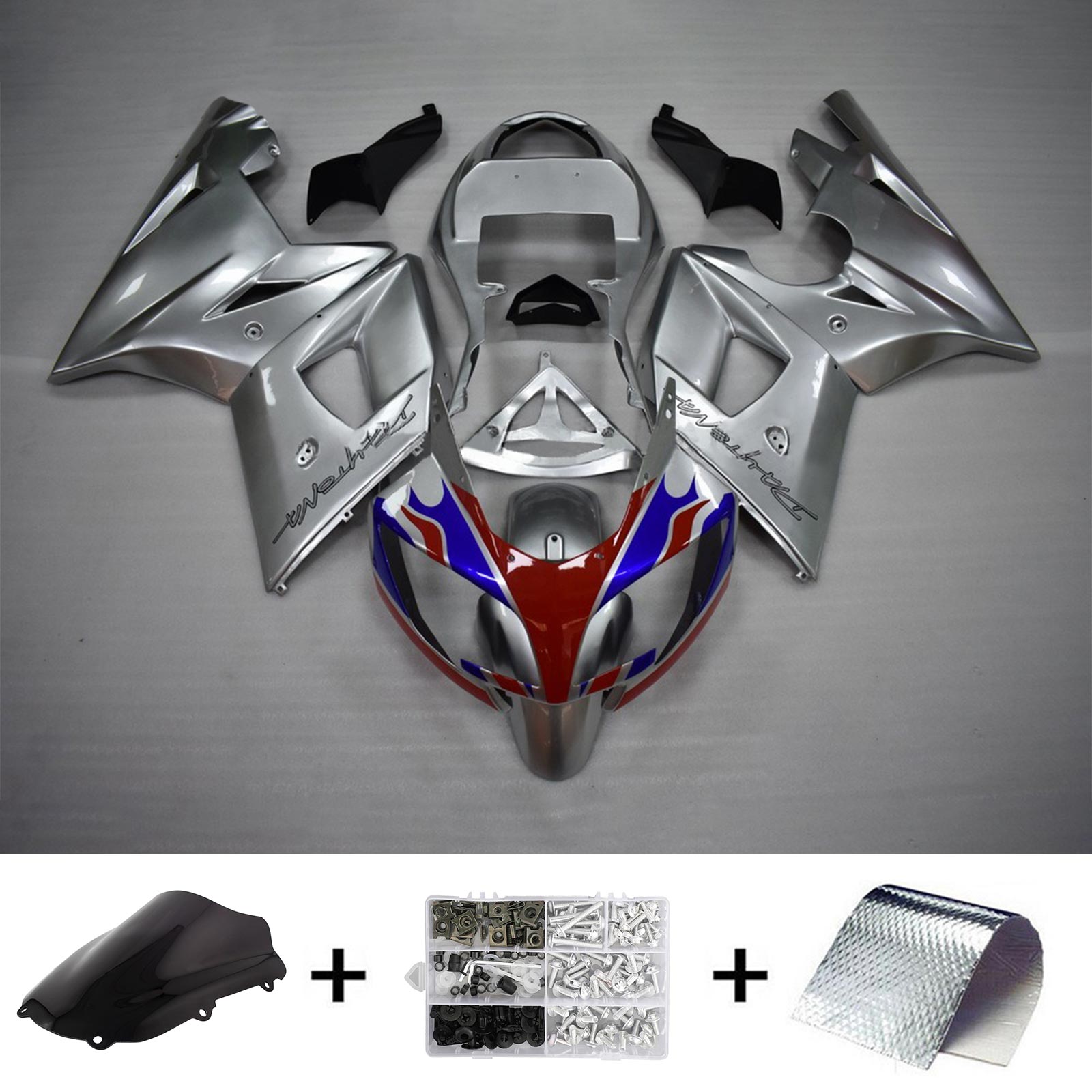 2002-2005 Triumph Daytona 600 Amotopart Injection Fairing Kit Karosseri Plast ABS #108