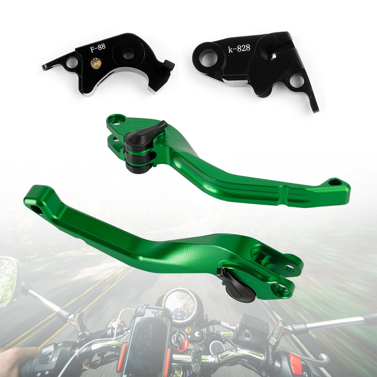 Kawasaki Z750R Z1000 ZX10R ZX6R/636 CNC Short Clutch Brake Lever