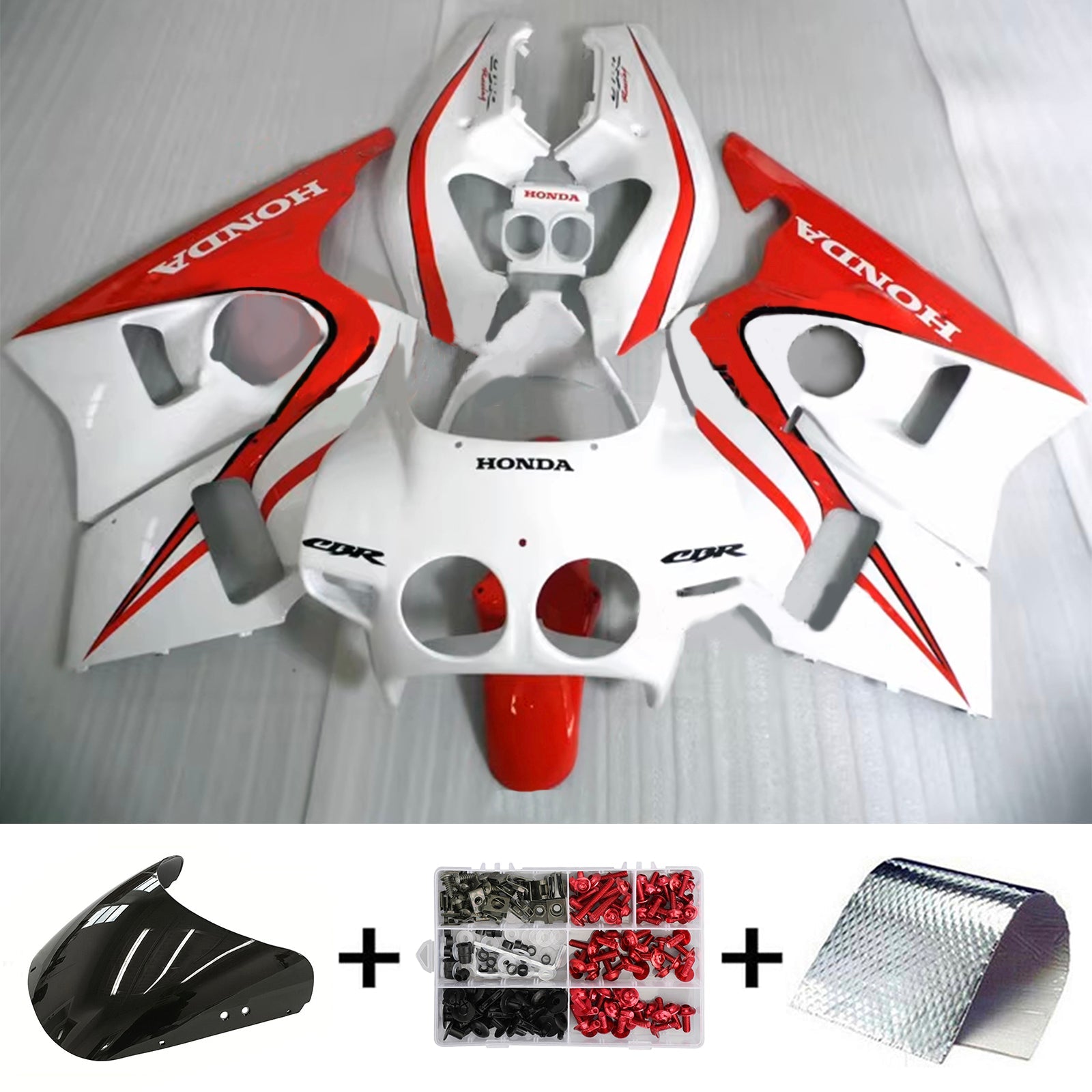 1987-1989 Honda CBR400RR NC23 Fairing Kit Bodywork Plastic ABS