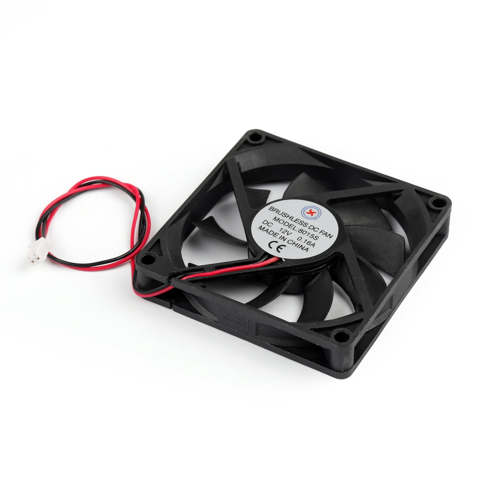 Ventilateur de refroidissement sans balais pour ordinateur PC, 12V, 0,16 a DC, 8015s, 80x80x15mm, fil à 2 broches, 1/4/10 pièces