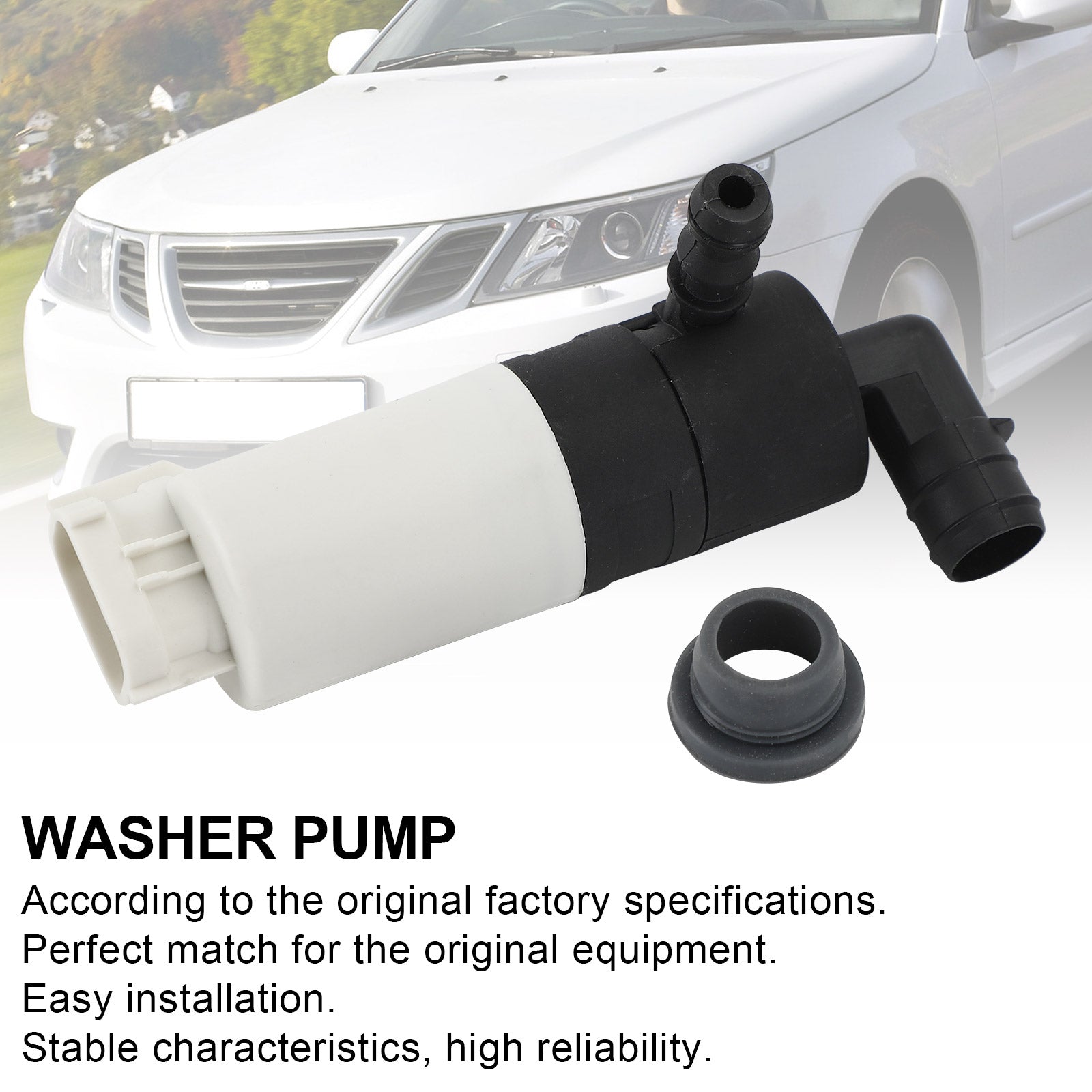 Windscreen Washer Pump Motor For Saab 93 9-3 2004-2012 12826943 12802440