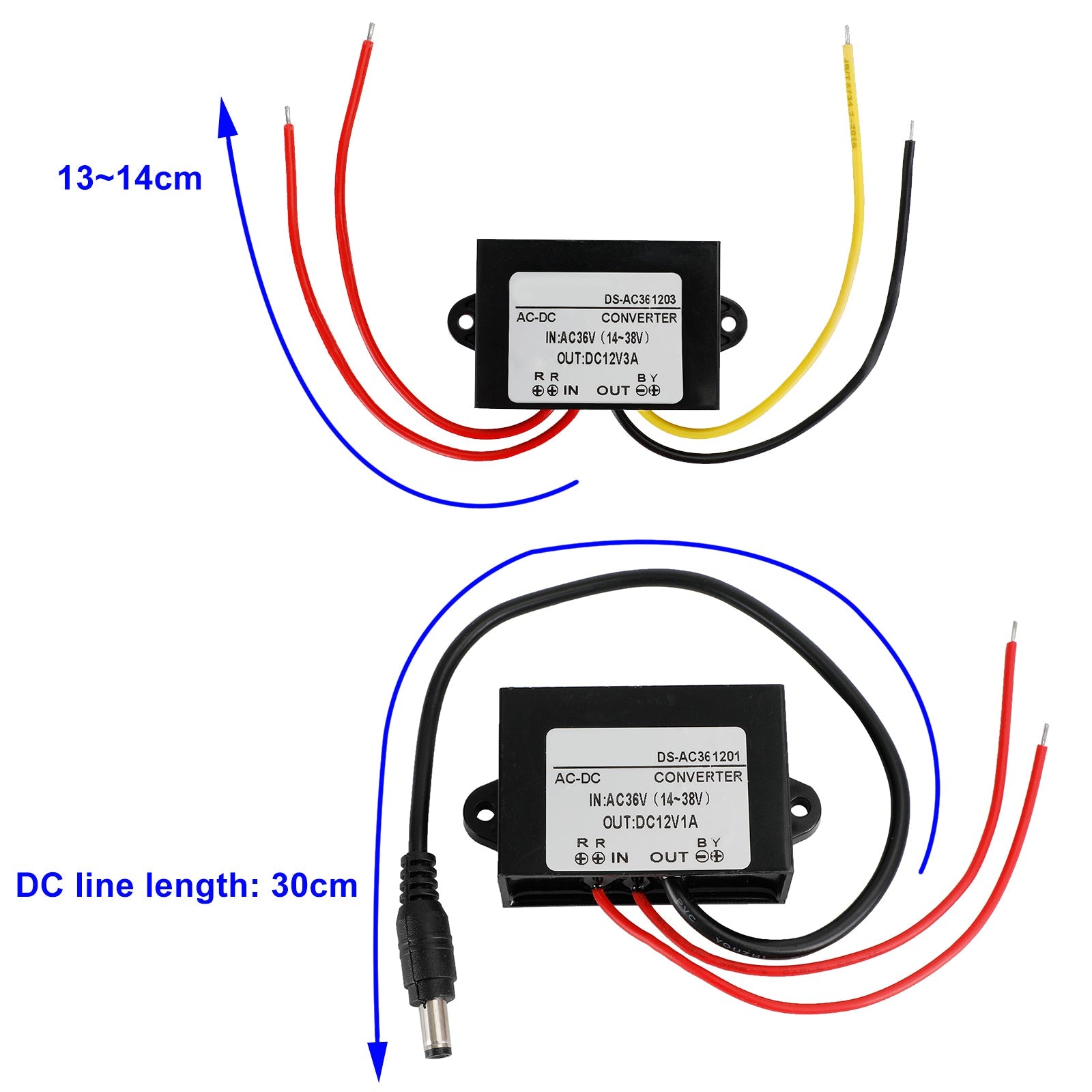 Waterproof AC-DC Converter AC 36V Step Down to DC12V Power Supply Module