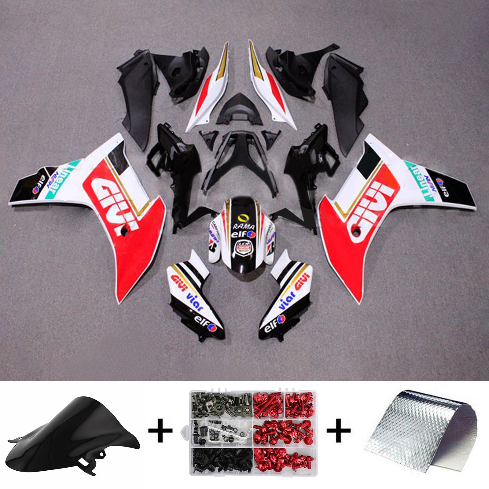 Kit de carénage d'injection Honda CBR600F 2011-2013, carrosserie en plastique ABS #110