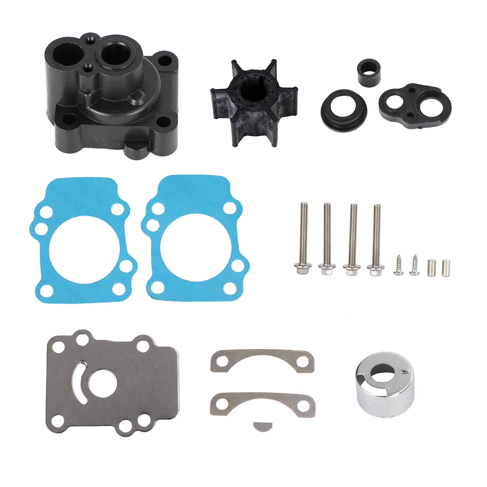 Water Pump Rebuild Kit fit for Yamaha 1996 F9.9 T9.9 Engines 682-W0078-A1-00