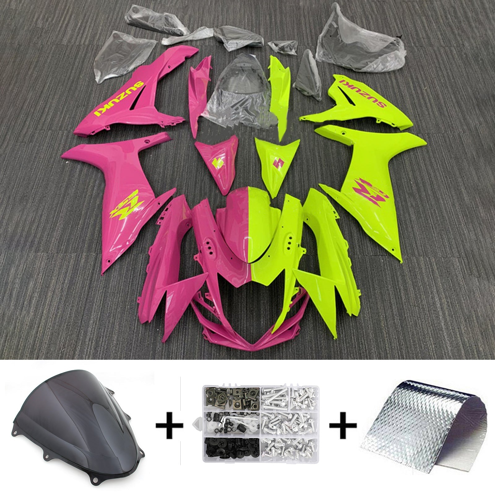 2011-2024 Suzuki GSXR 600/750 K11 Amotopart Injection Fairing Kit Bodywork Plastic ABS #101