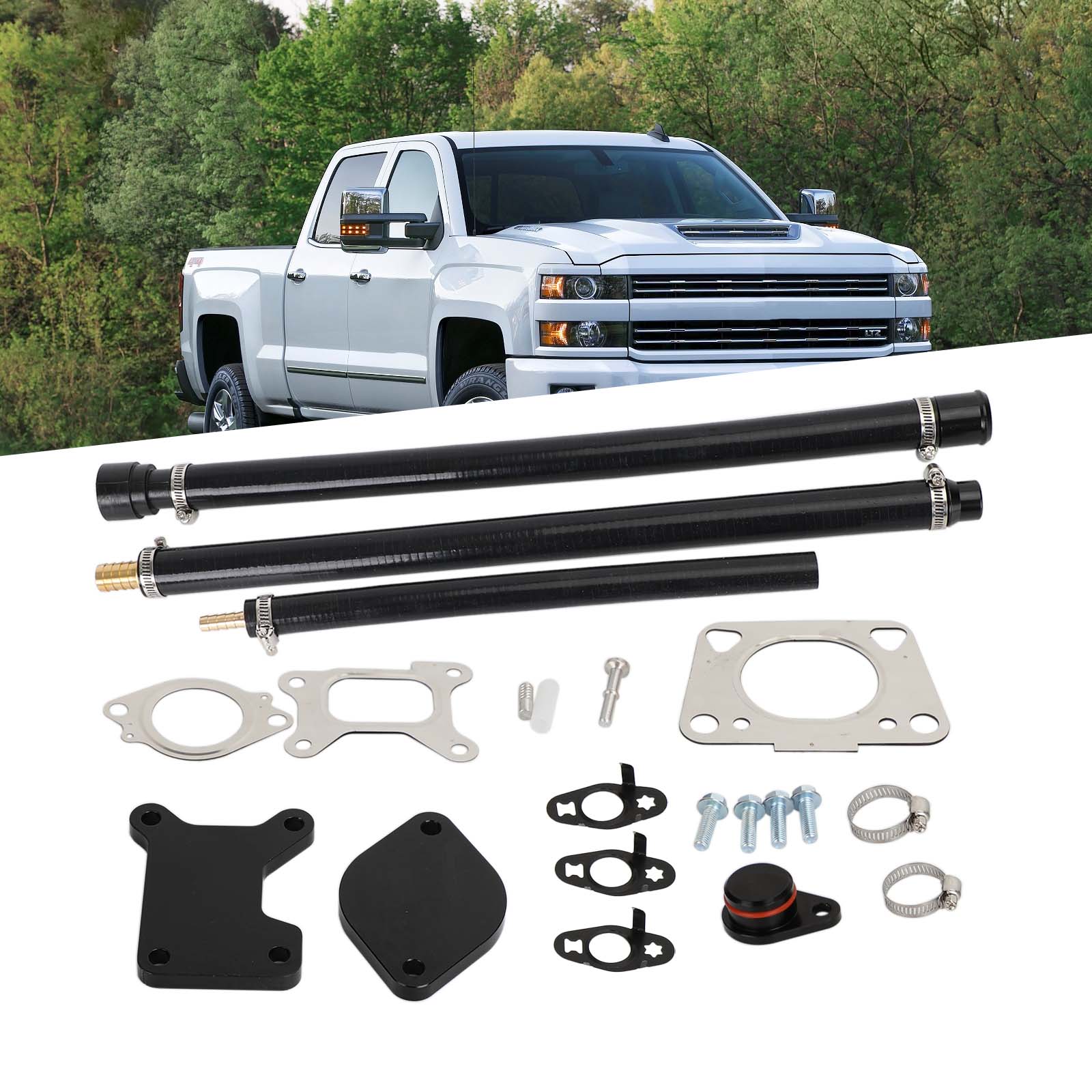 Chevy 2017-2023 EGR-ventilkjøler Delete Kit for 2017-2021 Chevy GMC Duramax Diesel 6.6 L5P