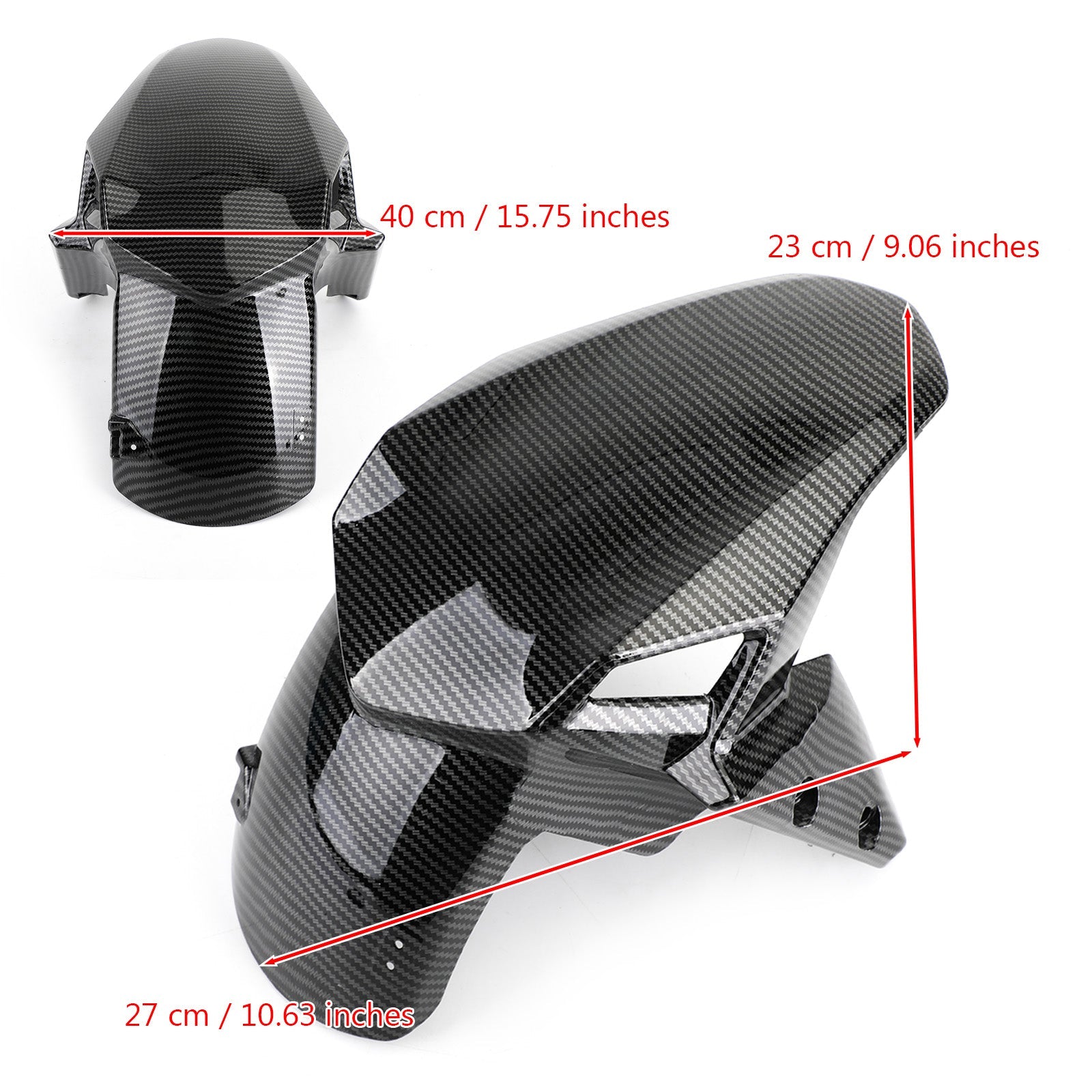 Motorfiets Voorspatbord Band Hugger Spatbord voor KAWASAKI Z900 2017-2023 Carbon Generieke