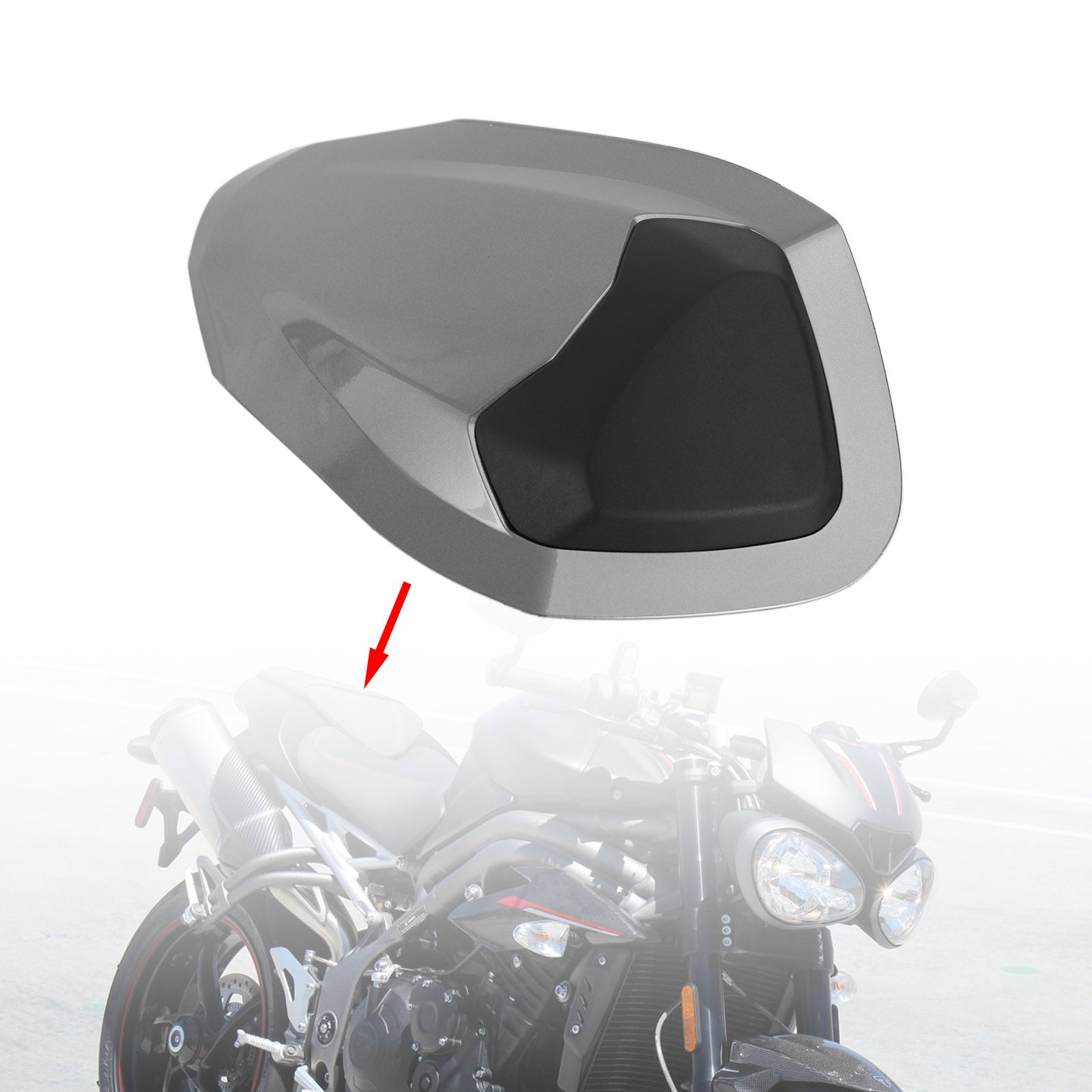 2017-2019 Street Triple RS 765 Couvercle de carénage de siège arrière générique