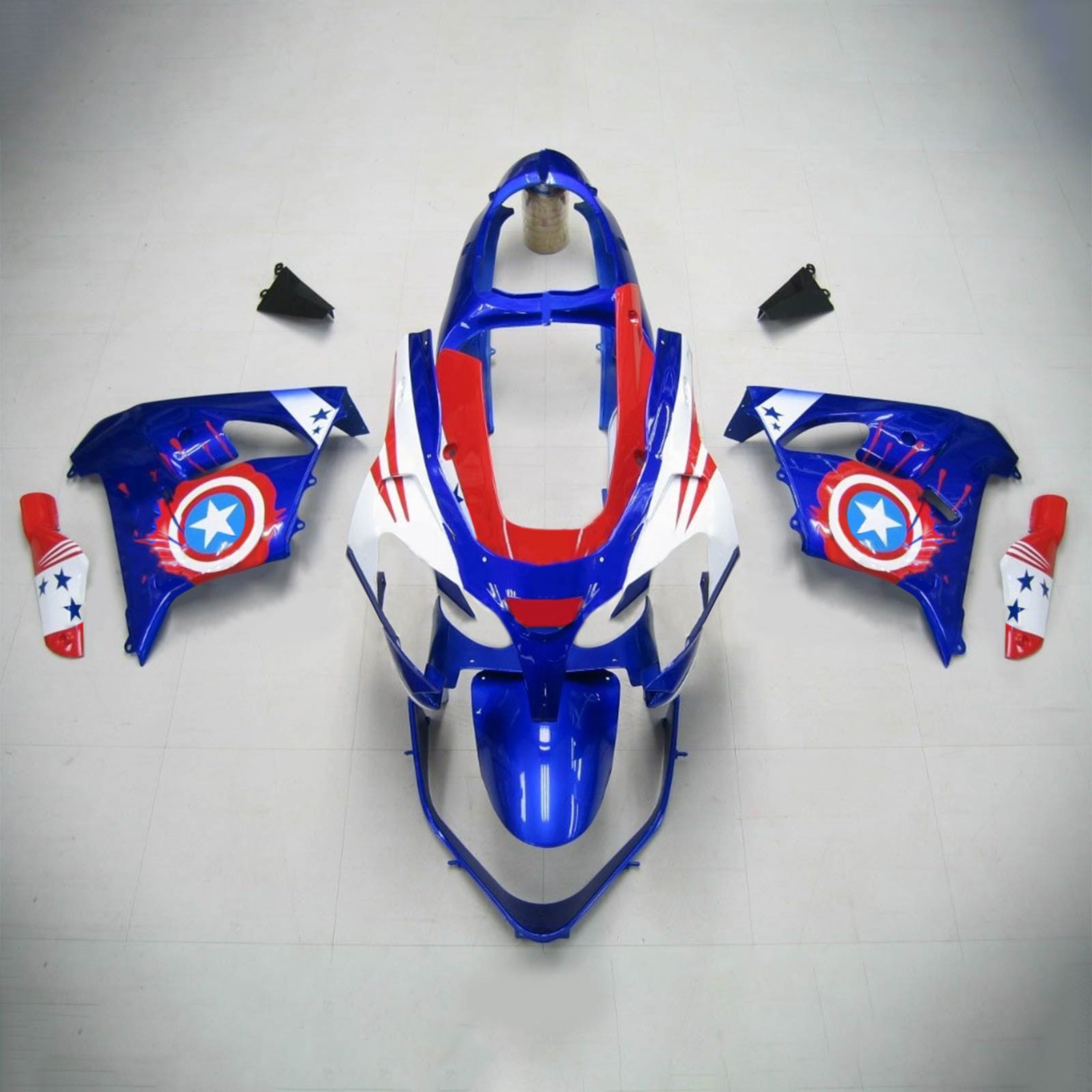 2000-2001 Kawasaki ZX9R Amotopart Injection Fairing Kit Bodywork Plastic ABS #114