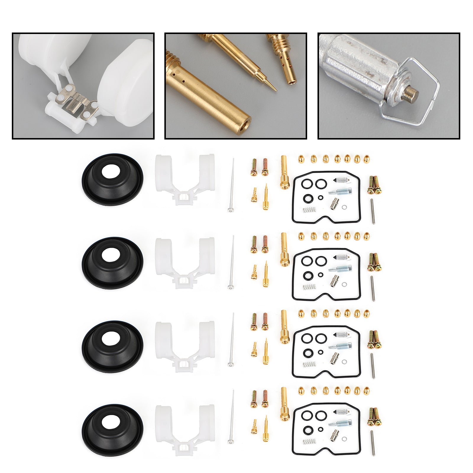 4X Carburetor Carb Rebuild Kit passer for Kawasaki Zephyr ZR750-H / ZR-7 / ZR-7S Generic