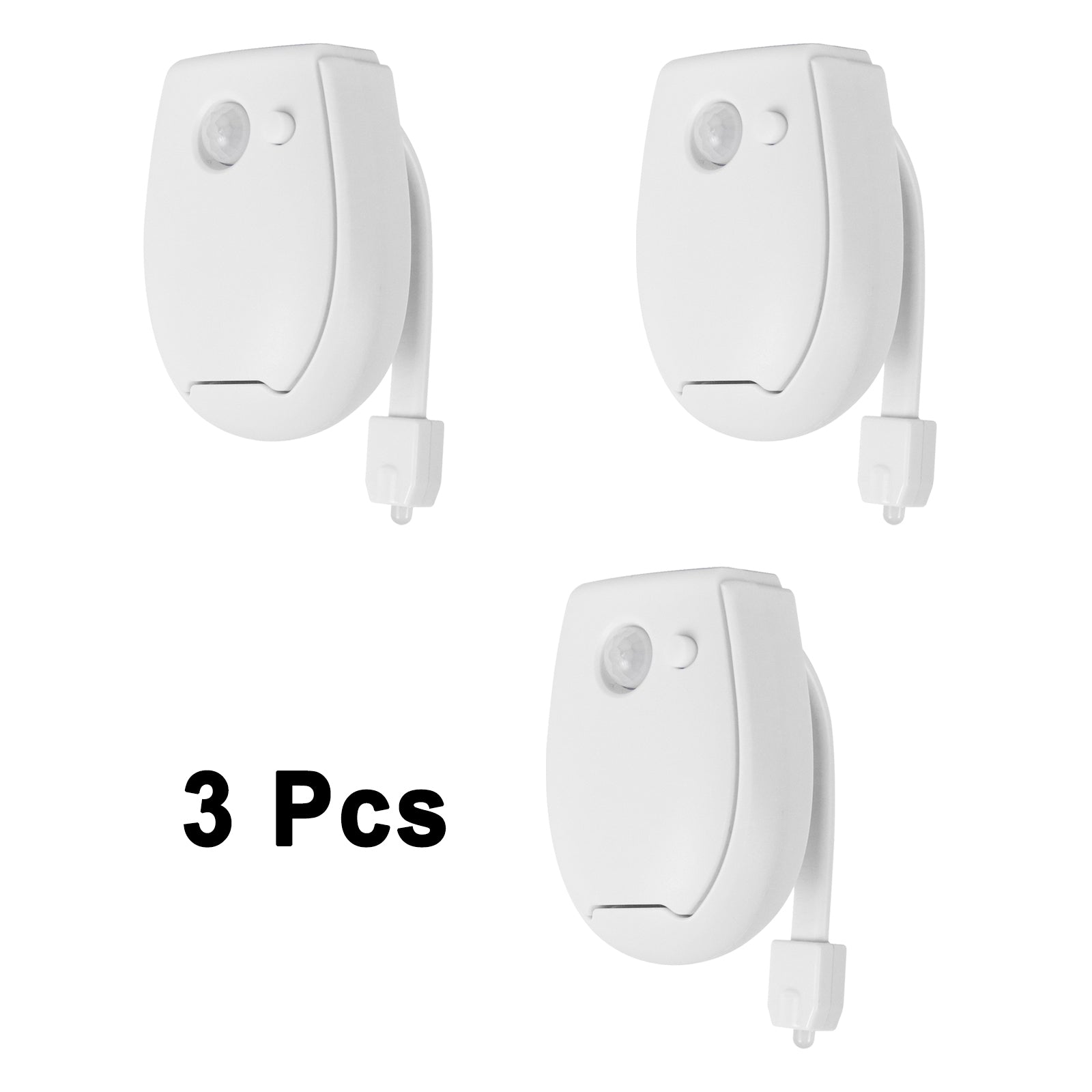 1 ~ 3 pièces toilette veilleuse LED capteur activé par le mouvement salle de bain bol lampe 8 couleurs