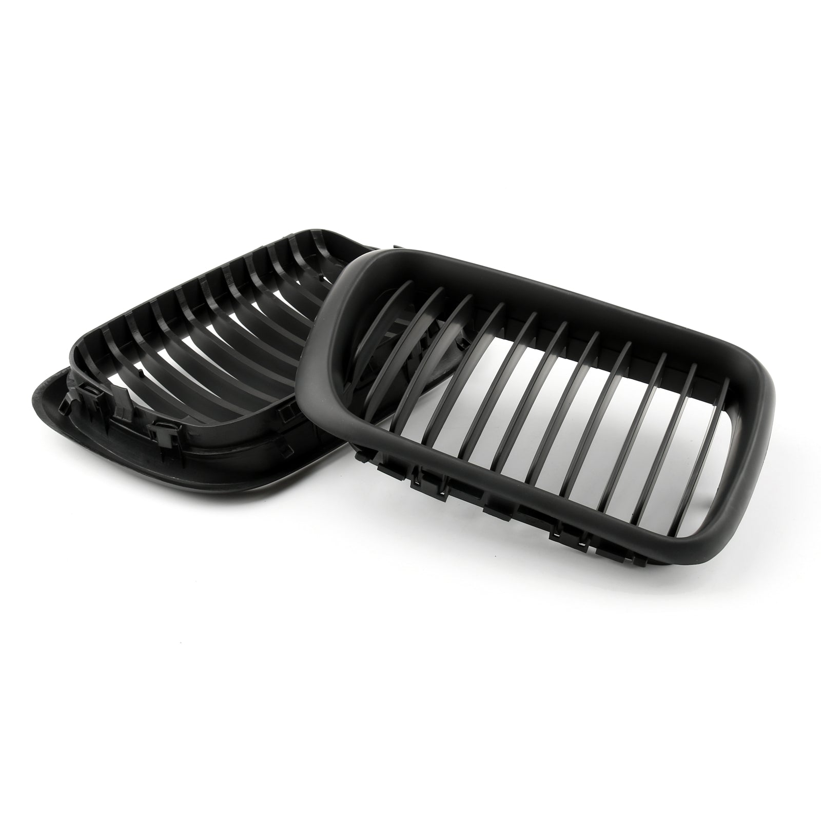 1997-1999 BMW E36 M3 Front Kidney Grill Mesh Grille Gloss Black/Matt Black Generic