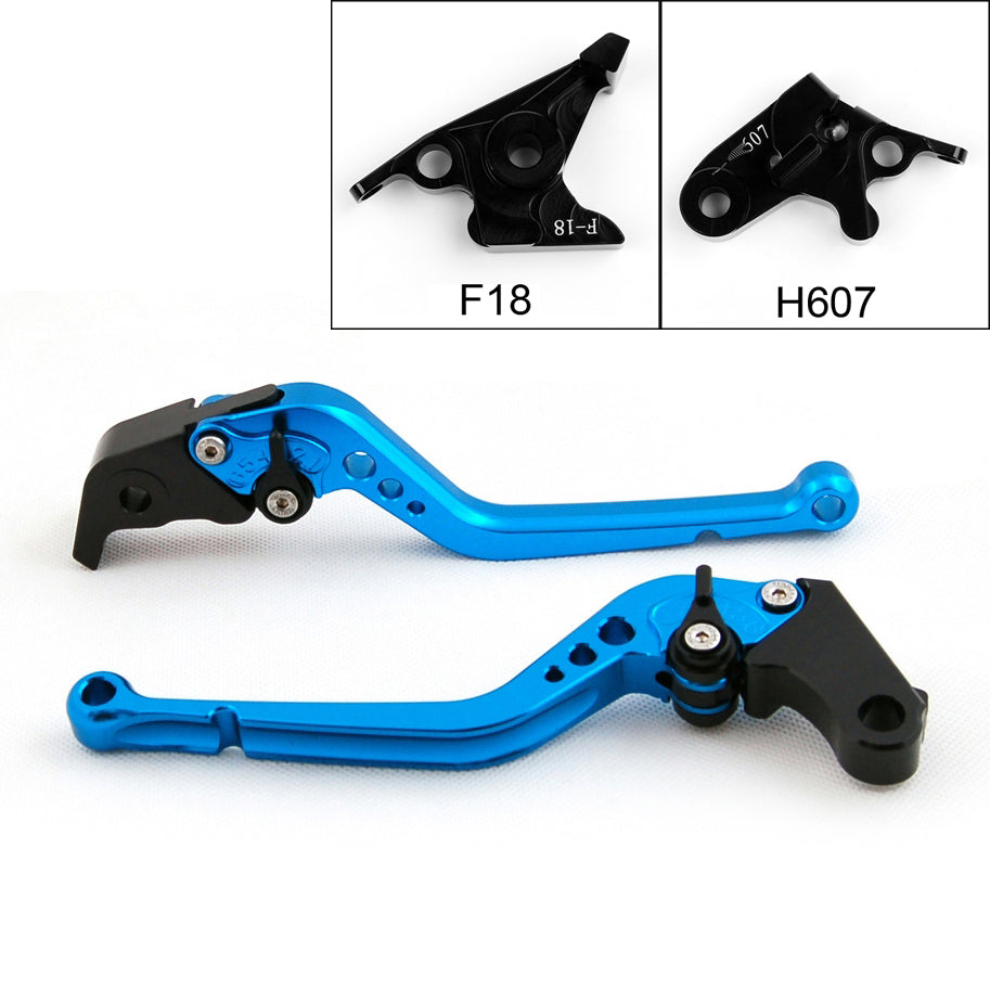 Long Brake Clutch Levers For Honda 07-13 CBR600F 11-13 CBF600/SA Black Generic