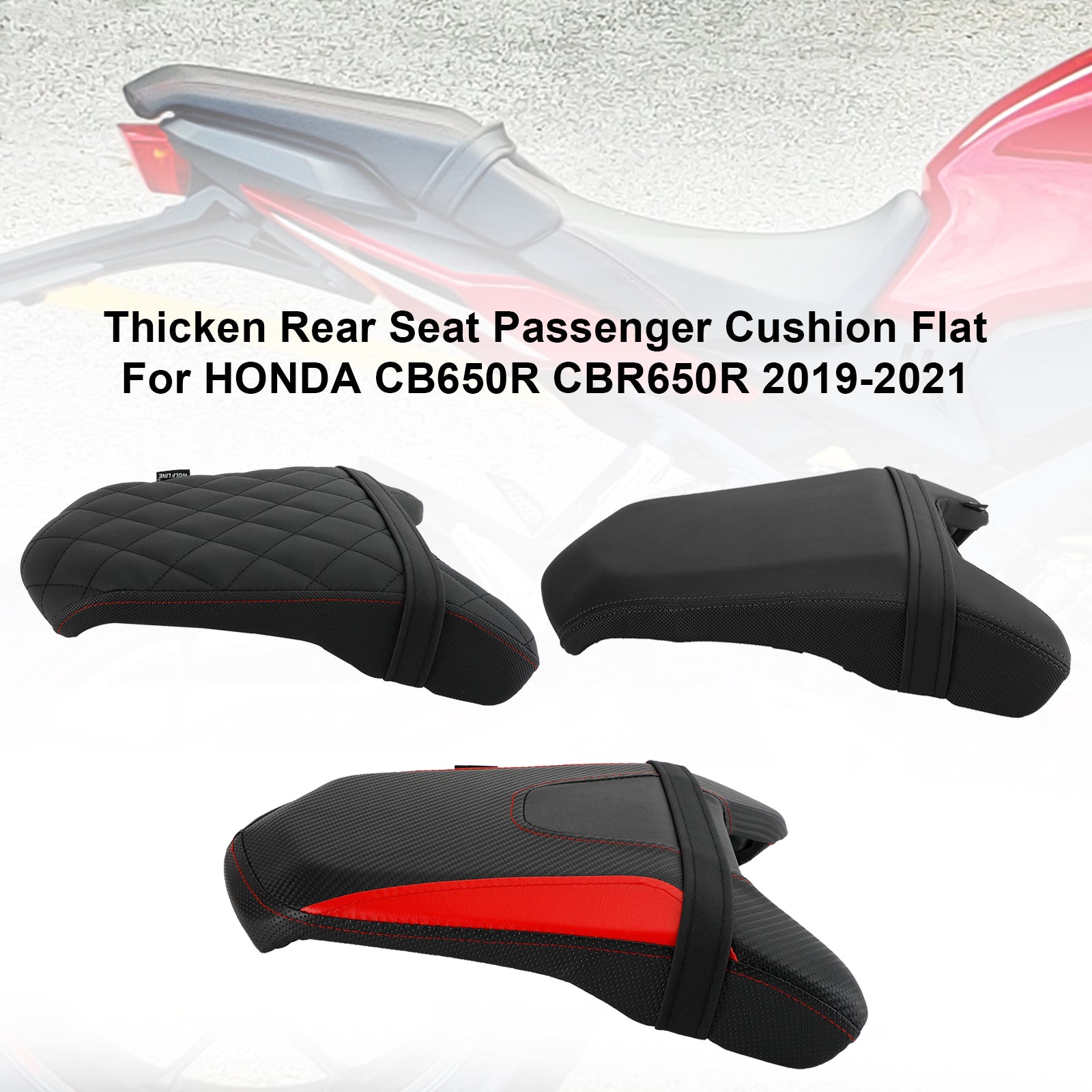 2019-2023 HONDA CB650R CBR650R Tail Rear Seat Passenger Cushion Flat