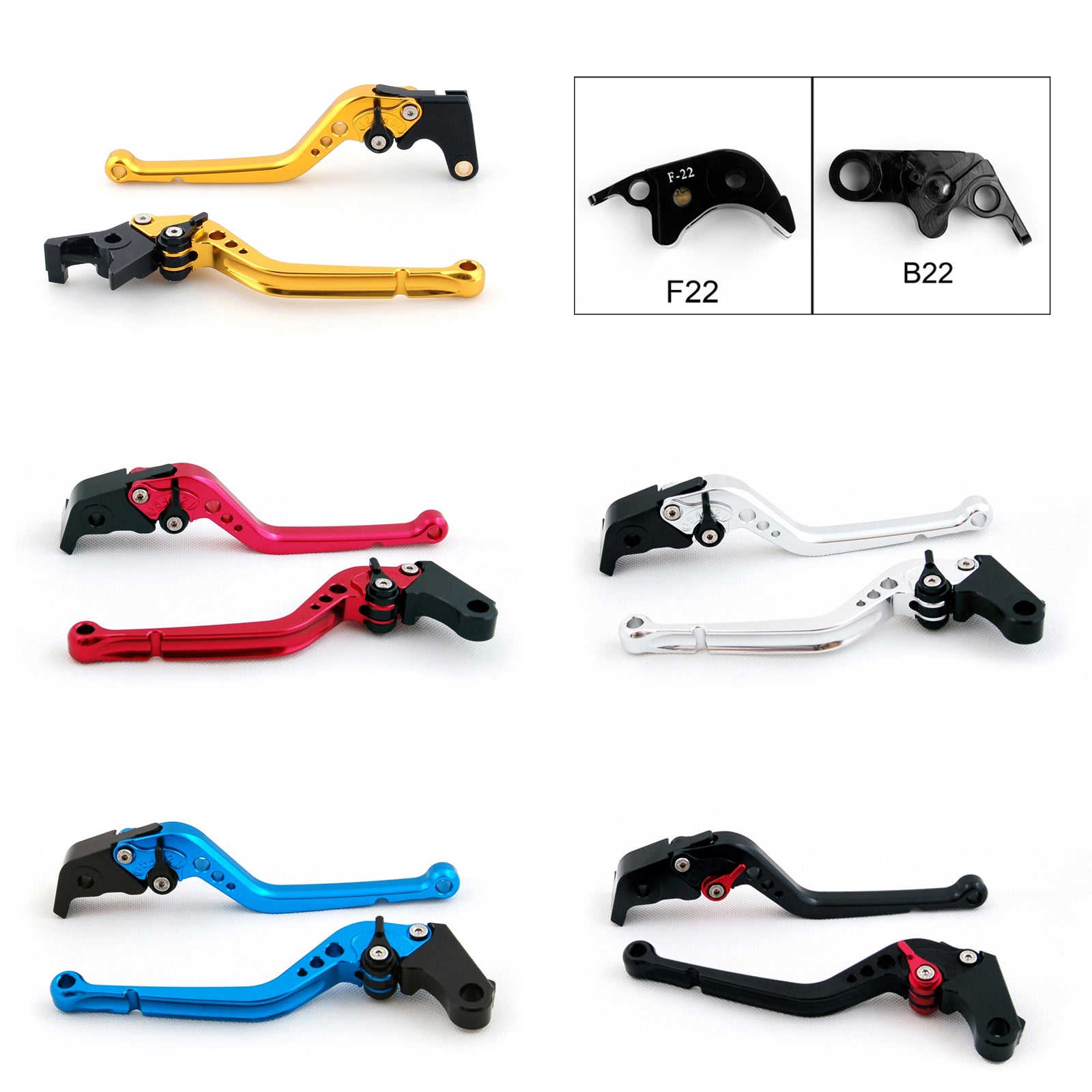 Long Brake Clutch Levers Fit For BMW S1000 RR 2010-2014 Black Generic