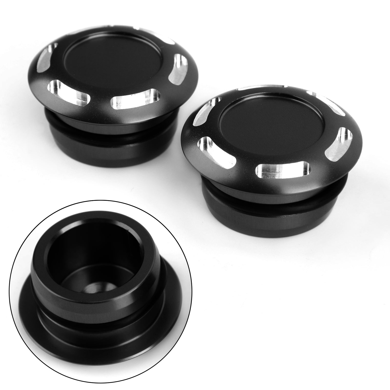 2x Billet Aluminum Frame Plug Cap for Yamaha T700 Tenere 700 2019-2020 Generic