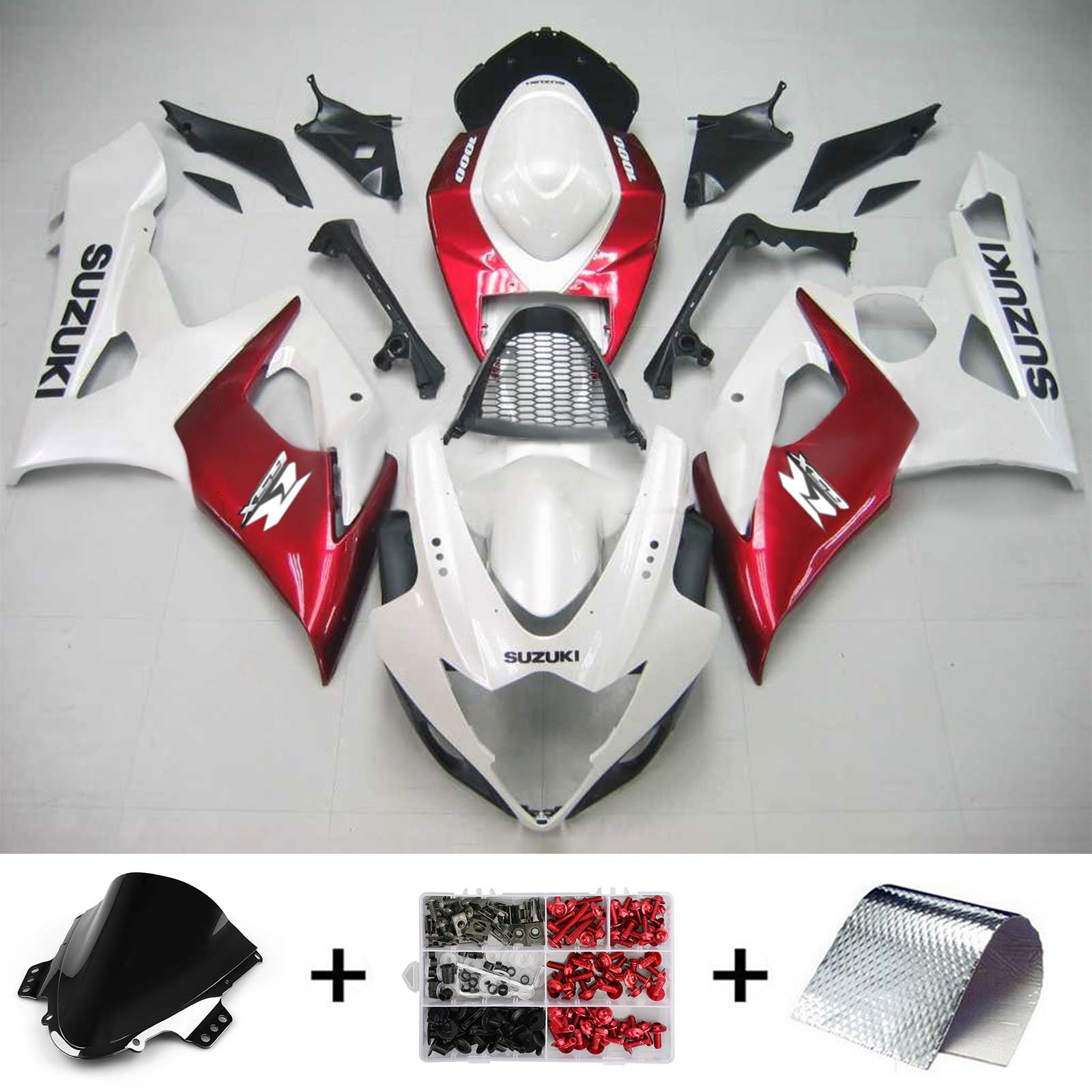 2005-2006 Suzuki GSXR1000 K5 Amotopart Injection Fairing Kit Bodywork Plastic ABS #124