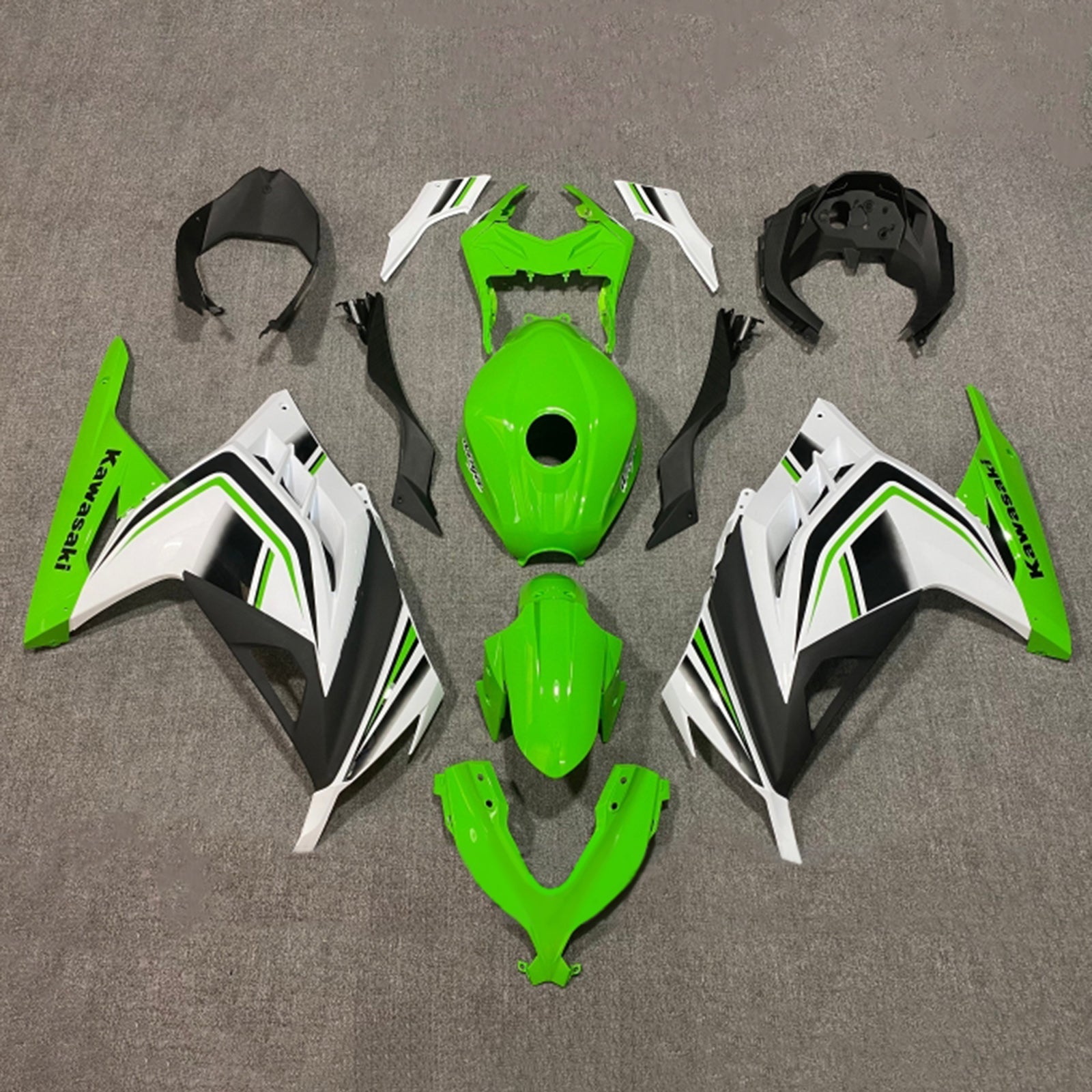 2013-2024 Kawasaki EX300/Ninja 300 Kit de carenado de inyección Carrocería Plástico ABS