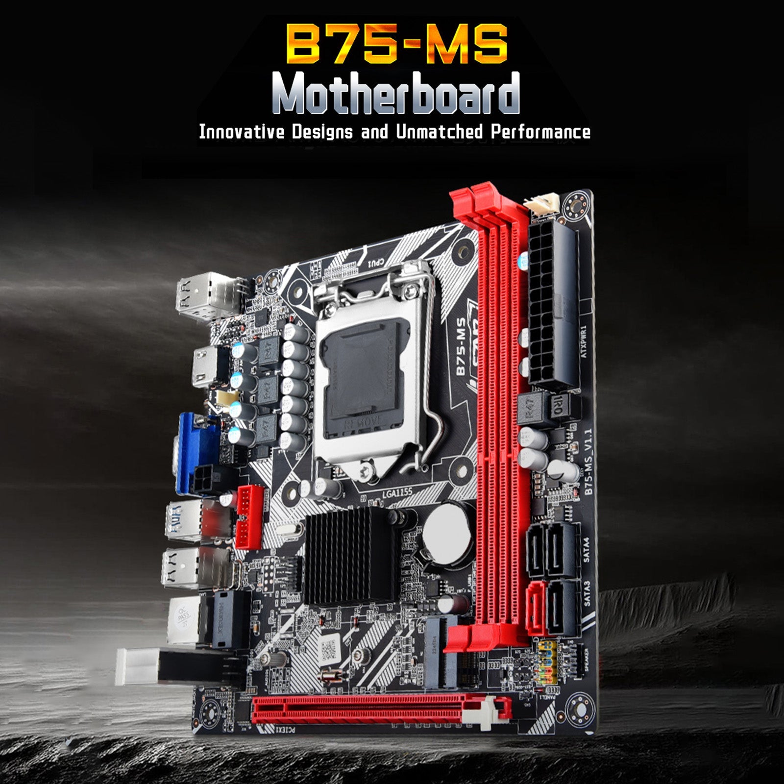 B75-MS carte mère LGA 1155 prise en charge 2 * DDR3 USB3.0 SATA3 NVME WIFI Bluetooth