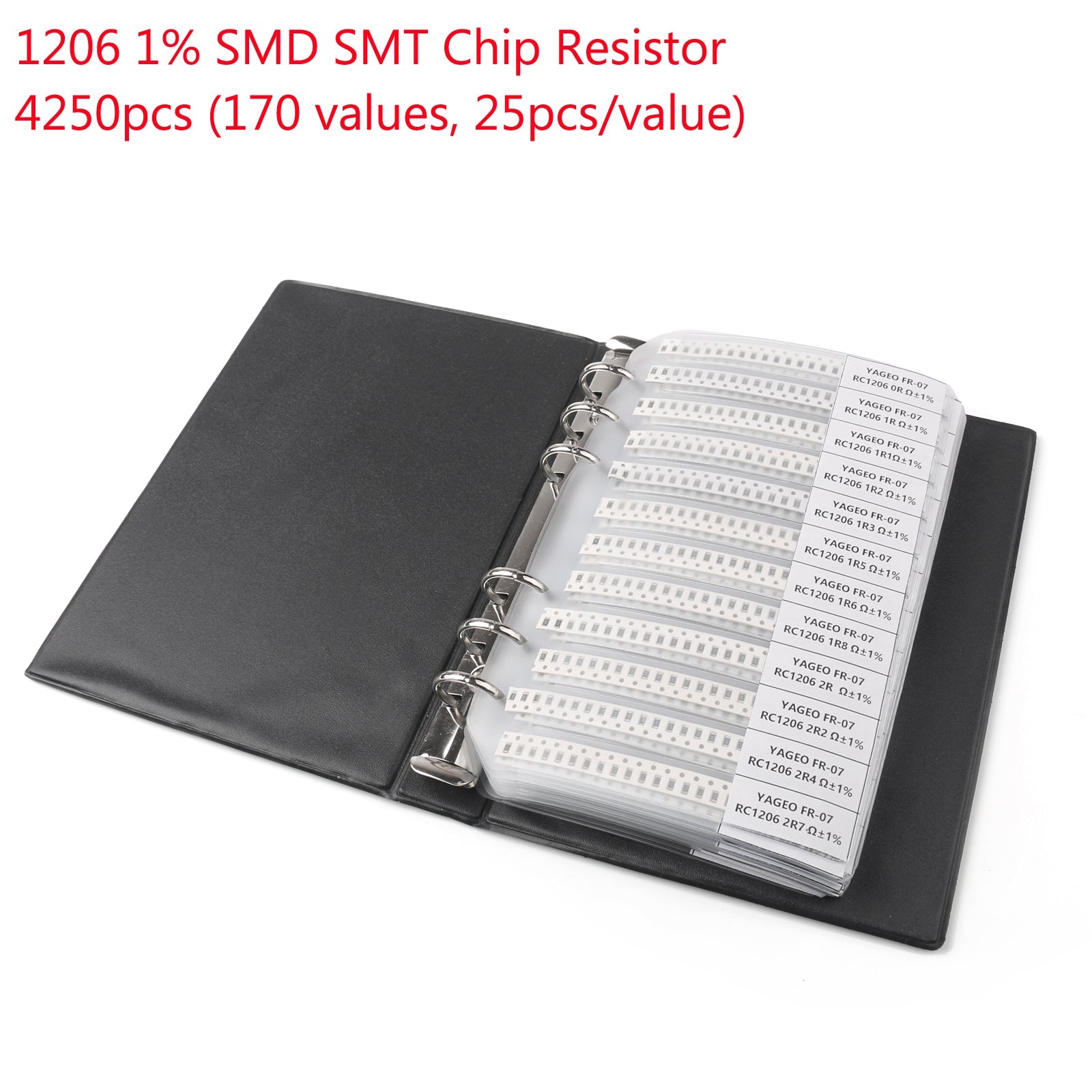 4250PCS 1206 1% SMD Chip SMT Weerstand 170 Waarden Monsterboek YAGEO DIY Kits