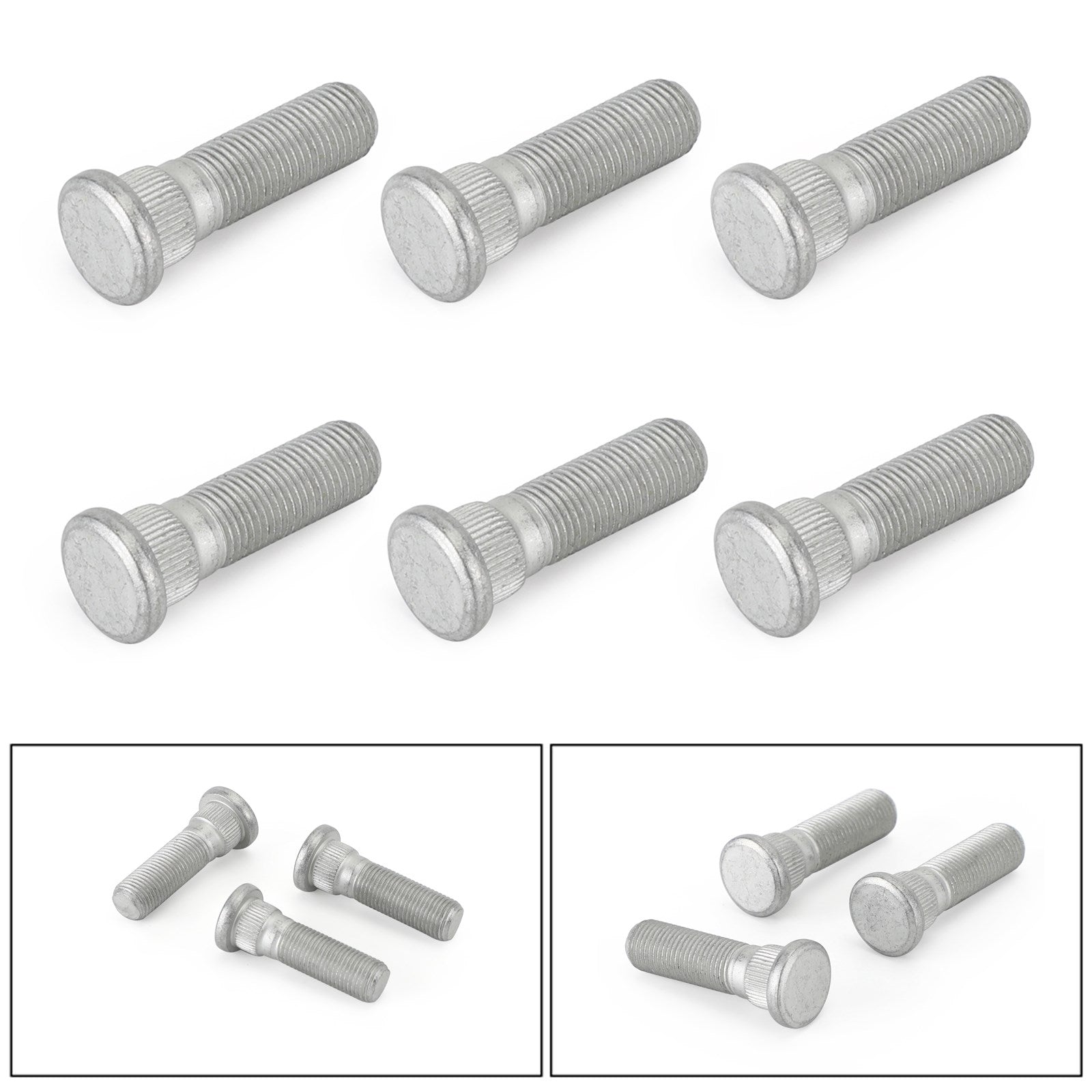 Areyourshop 6pcs Front Wheel Stud Kit Fit For Nissan Patrol GQ Y60 GU Y61 MQ Ford Maverick