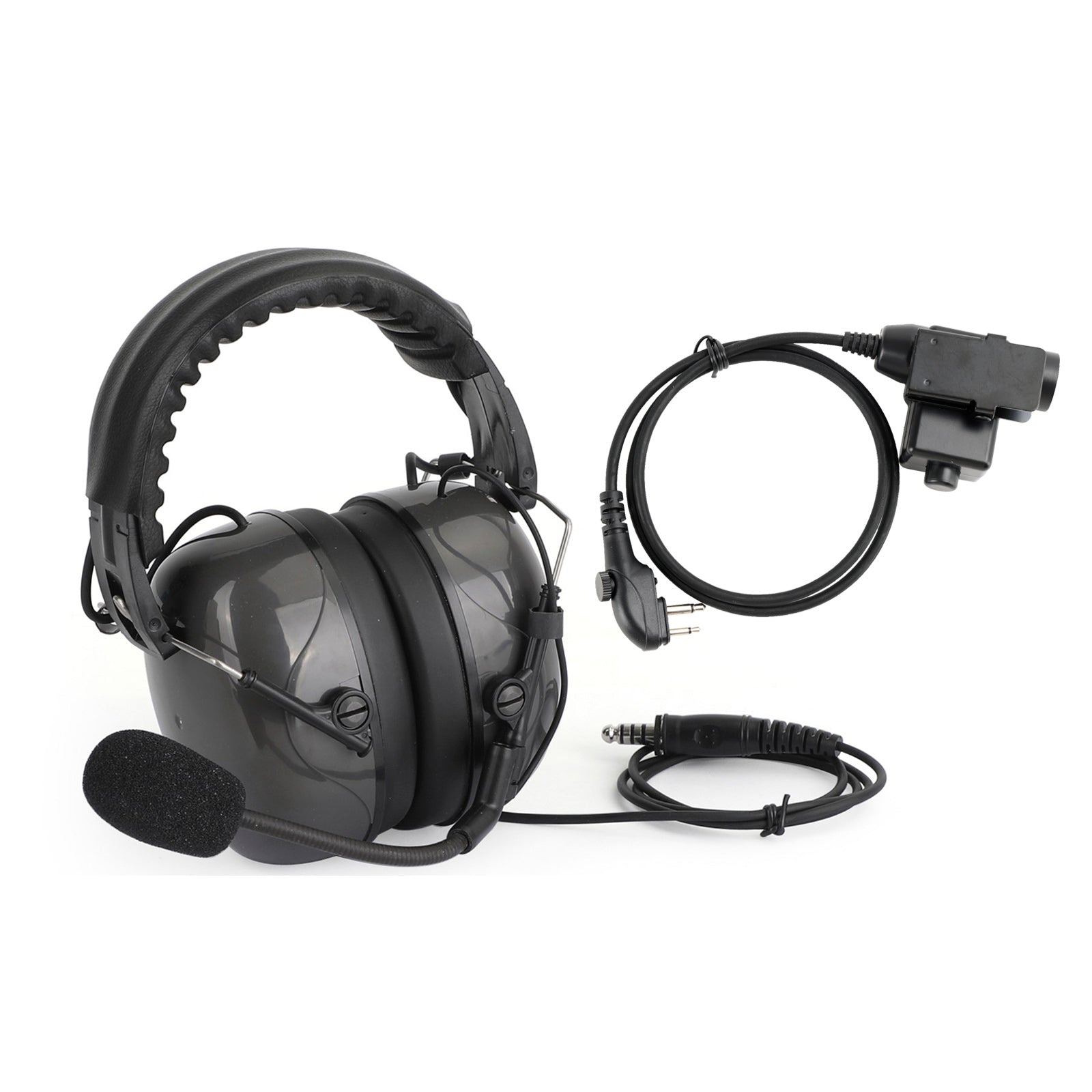 C5 Adjustable Noise Cancelling Headset 6-Pin U94 PTT For HYT TD500 TD510 TD520