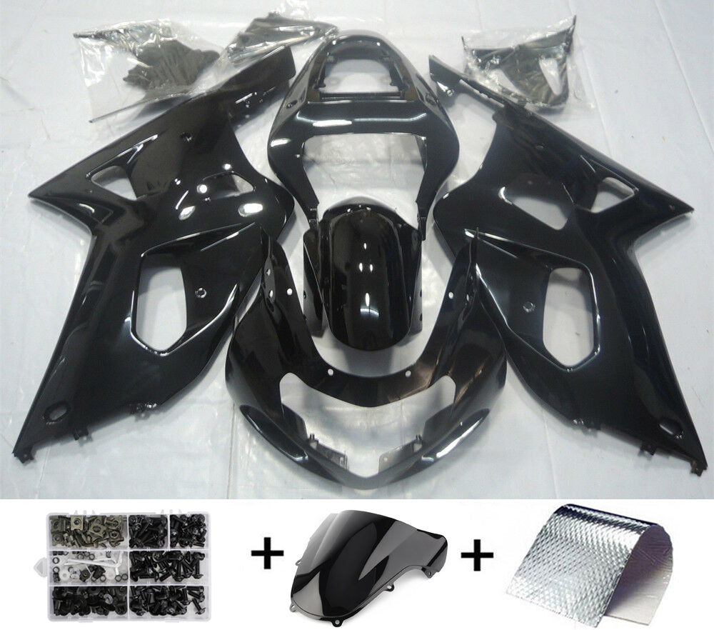 2001-2003 Suzuki GSXR 600 Amotopart Kit de carenado negro brillante