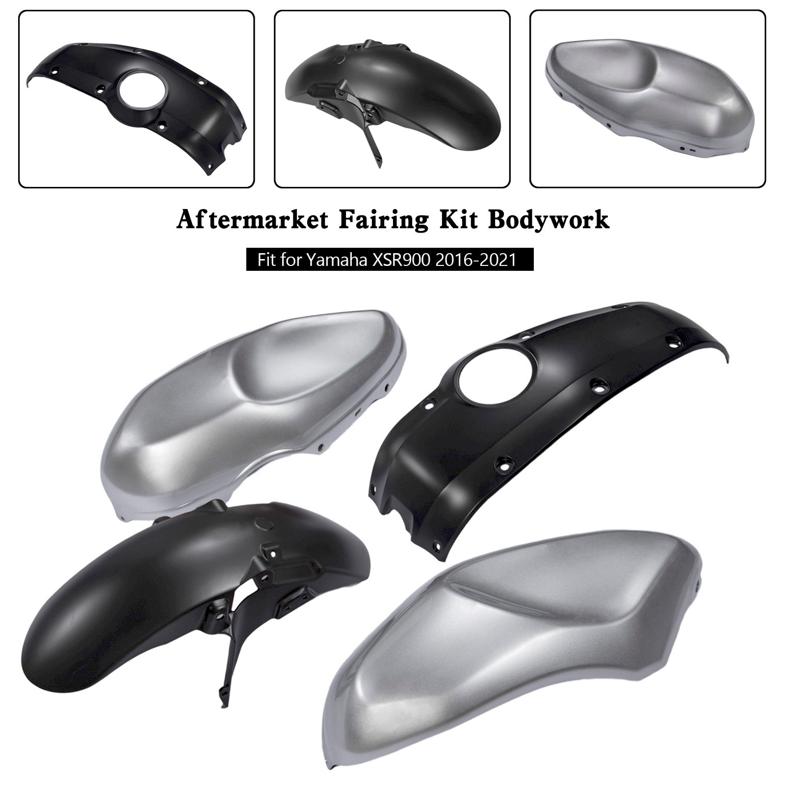 2016-2021 Yamaha XSR900 Injection ABS Plastic Bodywork Fairing Kit 001#