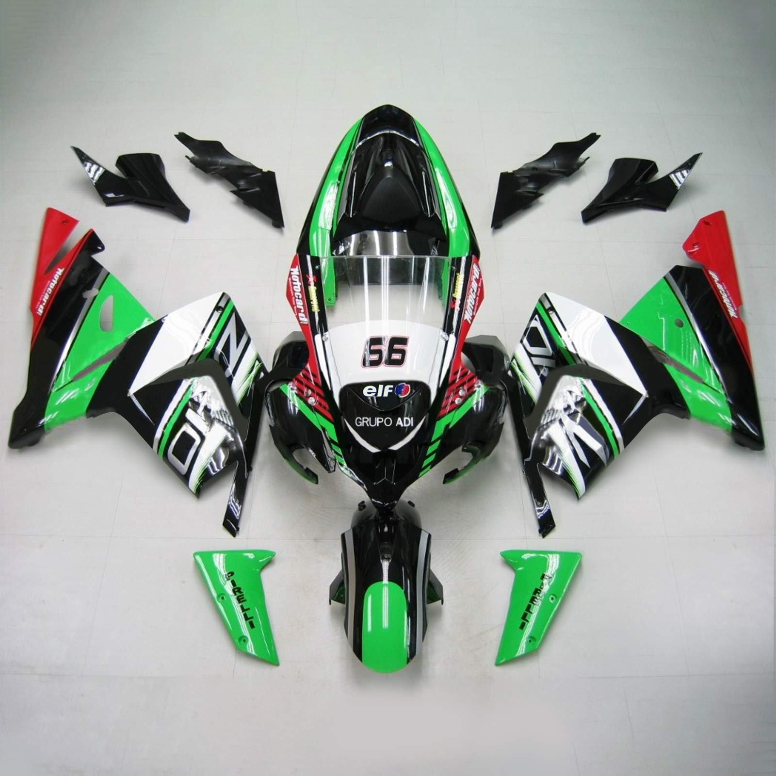 2004-2005 Kawasaki ZX10R Amotopart Injection Fairing Kit Bodywork Plastic ABS #120