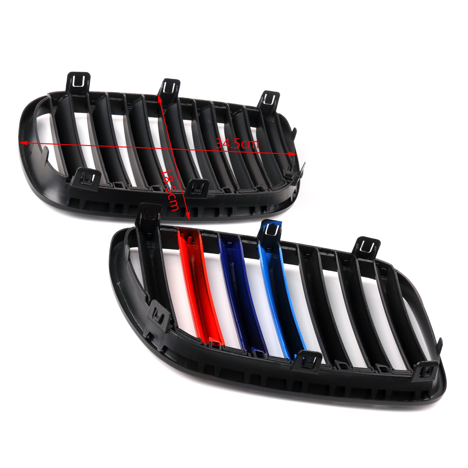 2007-2010 BMW E83 X3 SUV (Facelift) 25si 30si xDrive28i xDrive30i Pair Front Bumper Grille Generic