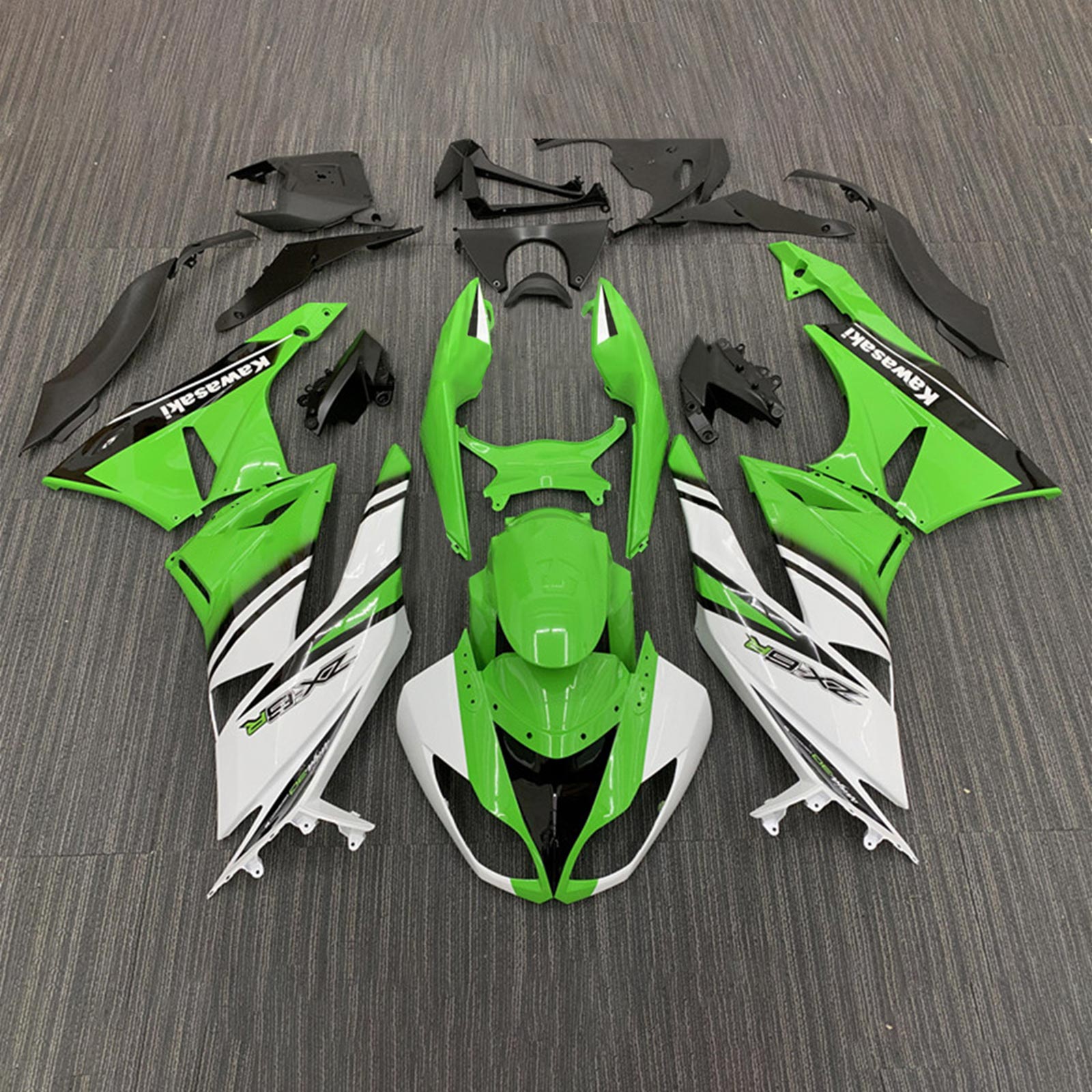 2009-2012 Kawasaki ZX6R 636 Kit de carenado Carrocería Plástico ABS