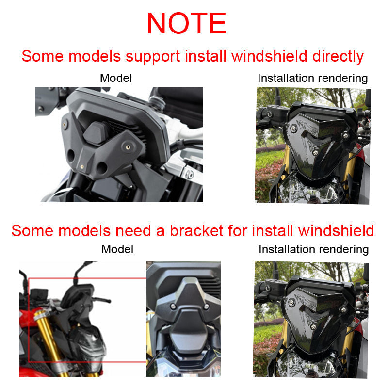 Screen Windshield Fairing Windscreen Wind Deflectors fit for BMW F900R 2020-2021