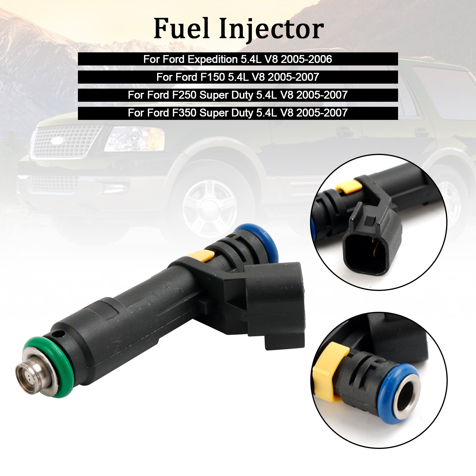 1PCS Fuel Injector Fit Ford F150 F250 F350 Expedition Super Duty 2005-2007 5.4L