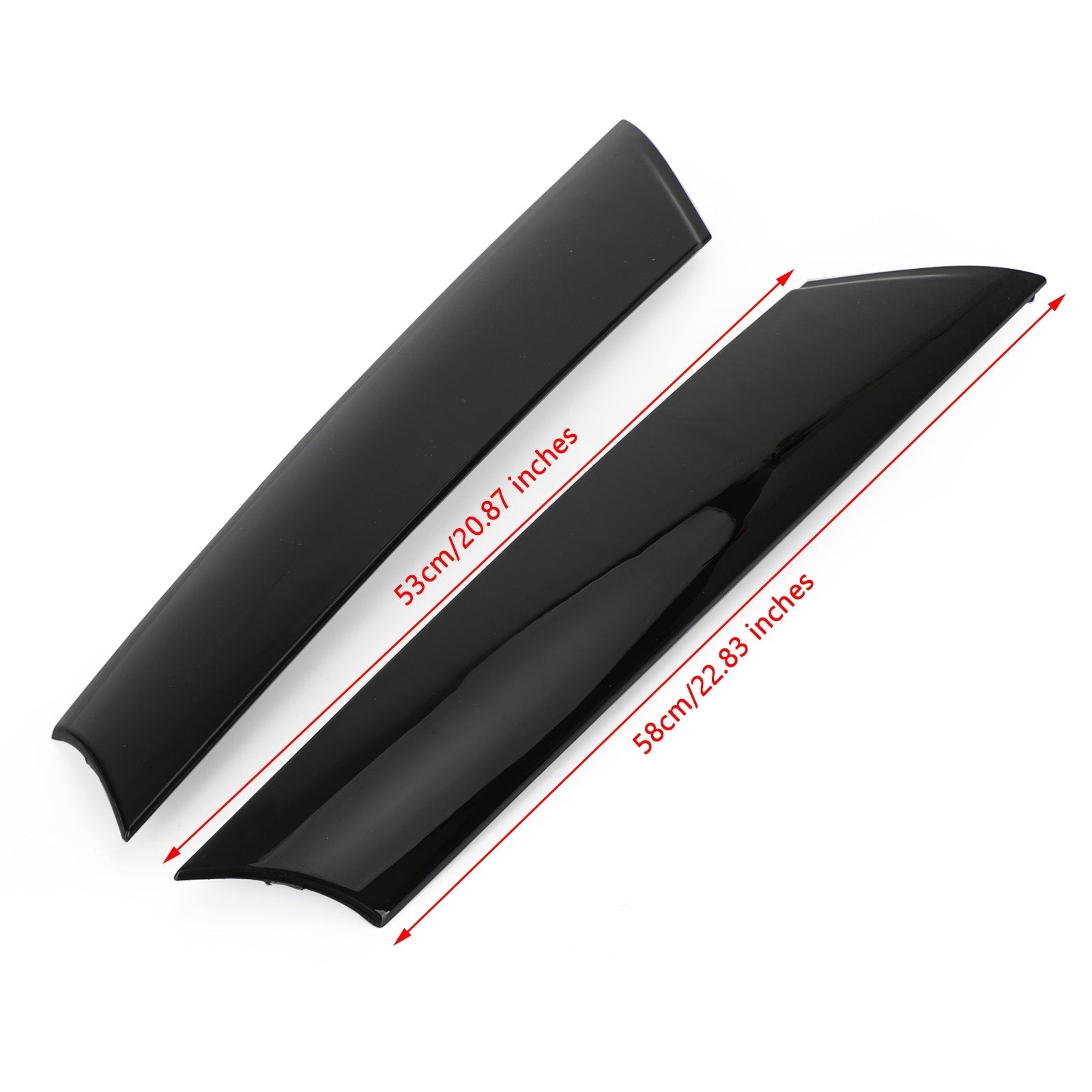 2x Front A Pillar Black Windshield Post Trims 51137272583/84 Fit For Mini R55 R56 51137272583/84 Generic