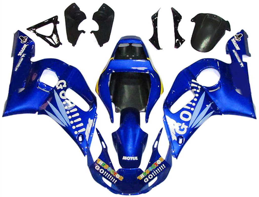 1998-2002 Yamaha YZF 600 R6 Kit de carénage d'injection carrosserie plastique ABS #26