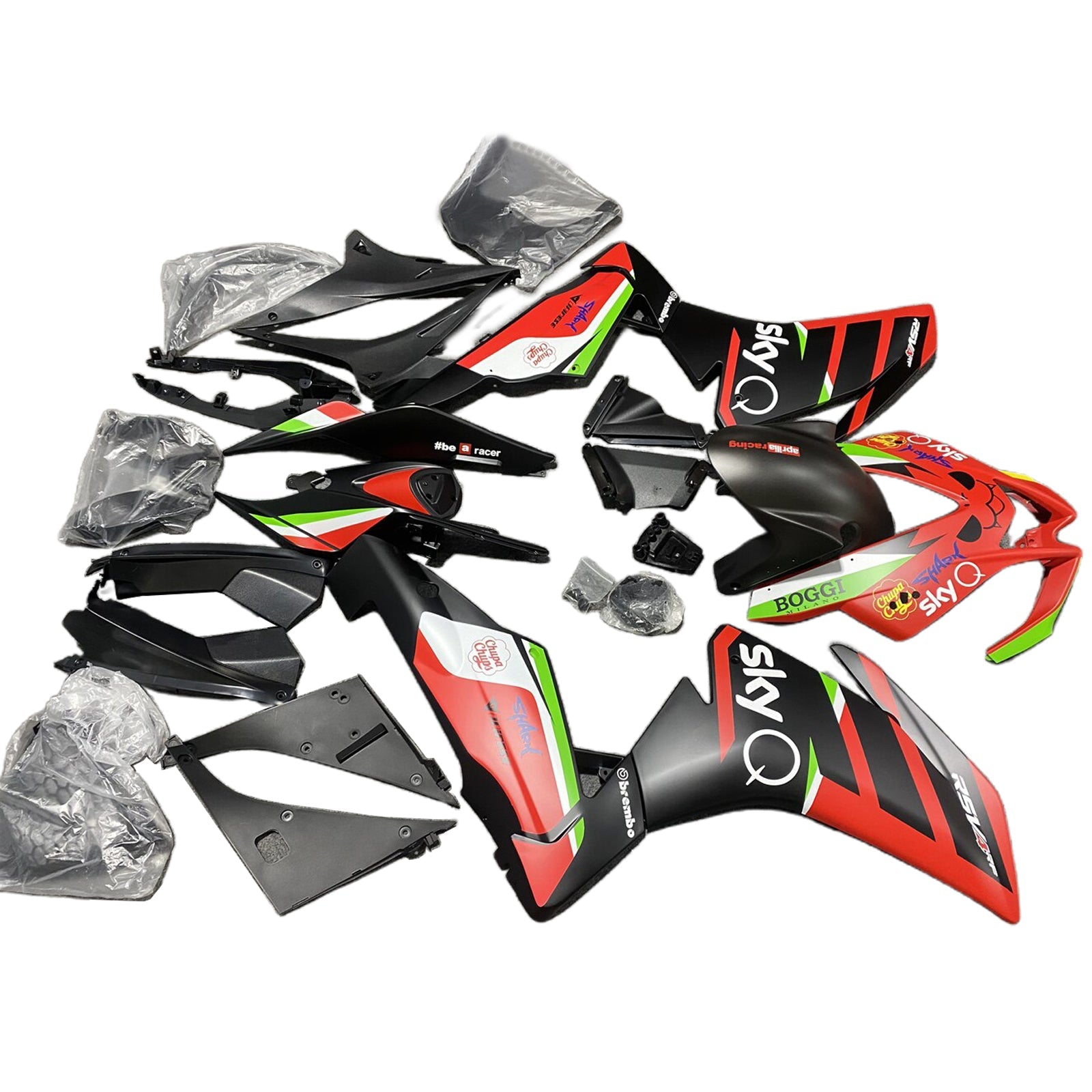 2009-2015 Aprilia RSV4 1000 Kit Carénage Carrosserie Plastique ABS