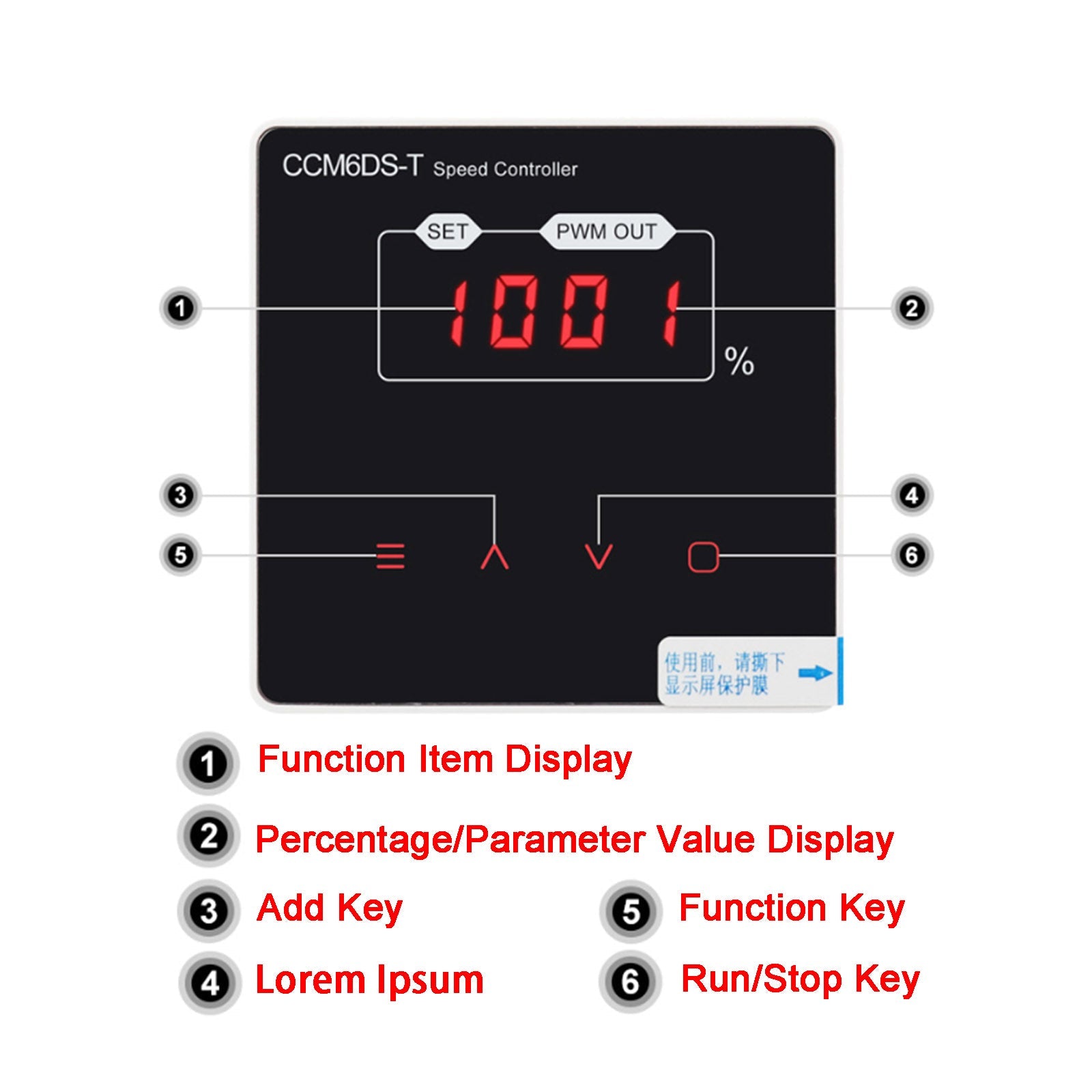 12V 24V 48V 30A PWM Motorsnelheidsregelaar Dimmer Soft Start /Stop DC 12-80V