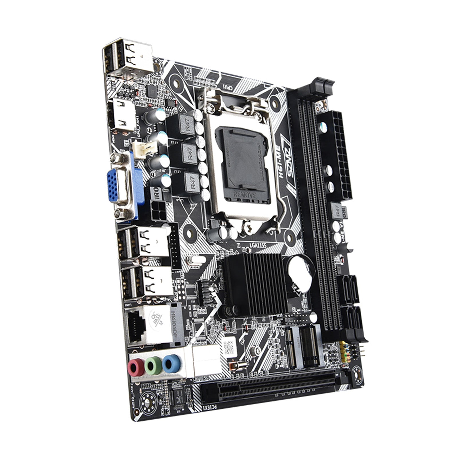 LGA 1155 support 2*DDR3 USB2.0 SATA2 NVME Plate Board PC H61-ME Motherboard