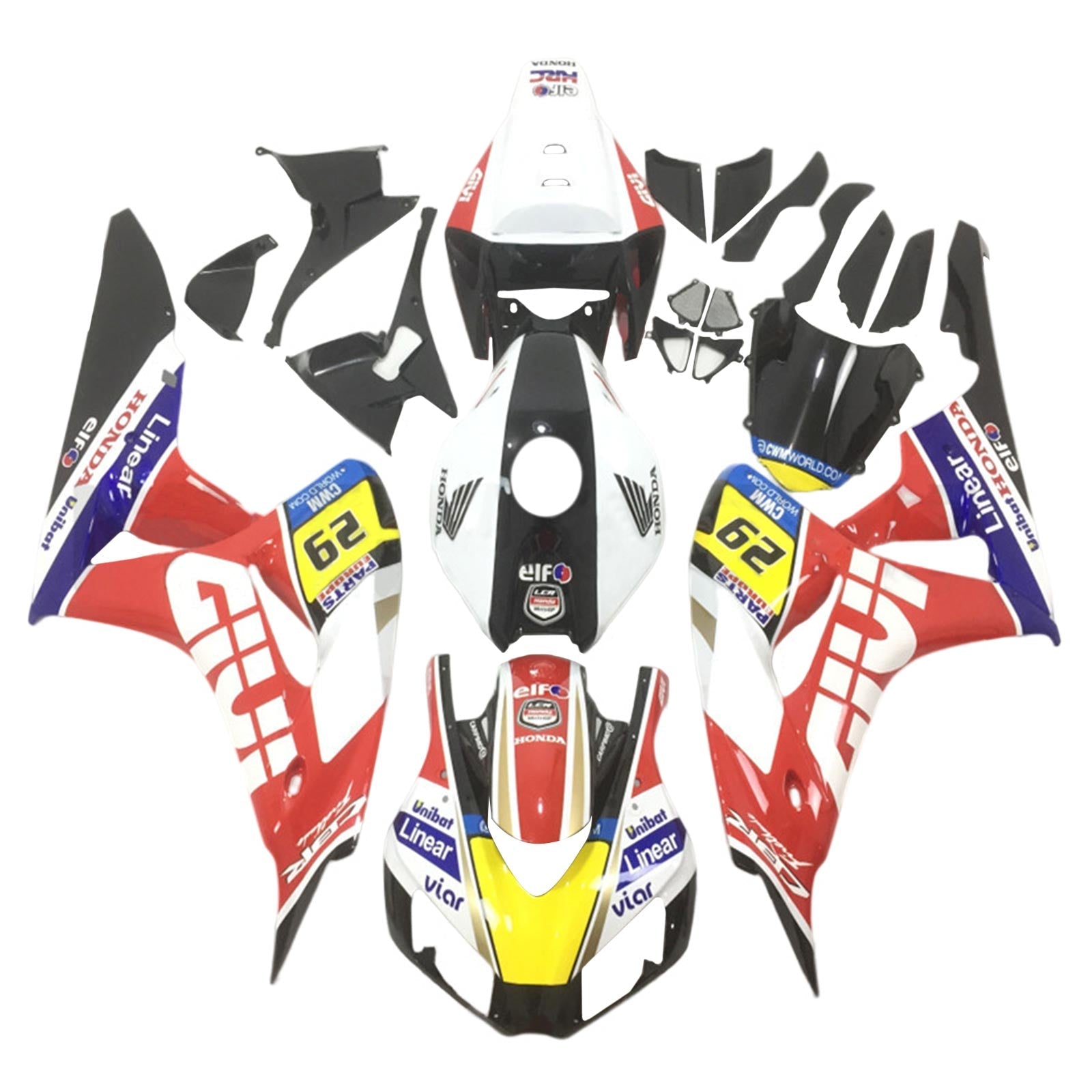 2006-2007 Honda CBR1000RR kuipset carrosserie kunststof ABS