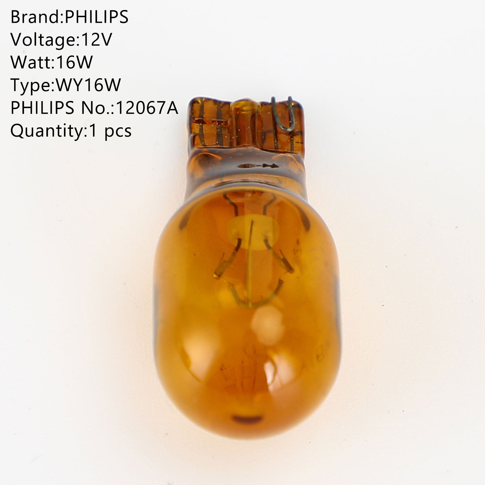 1x Voor Philips WY16W Auto Extra Lamp 12V16W 12067A Generiek