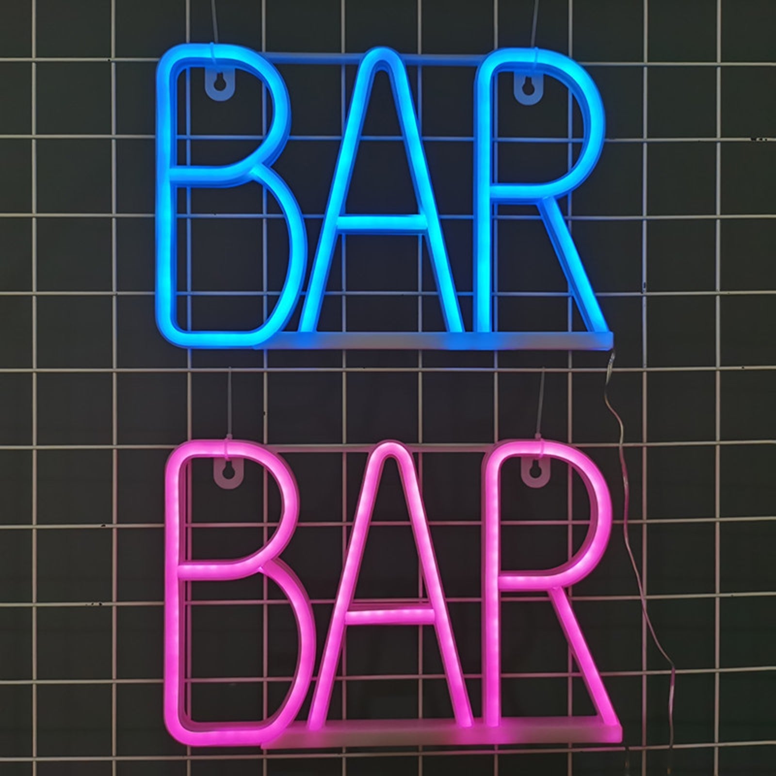 BAR LED Neon Sign Lights Bedside Night Light Lamp Kids Children Room USB Powered