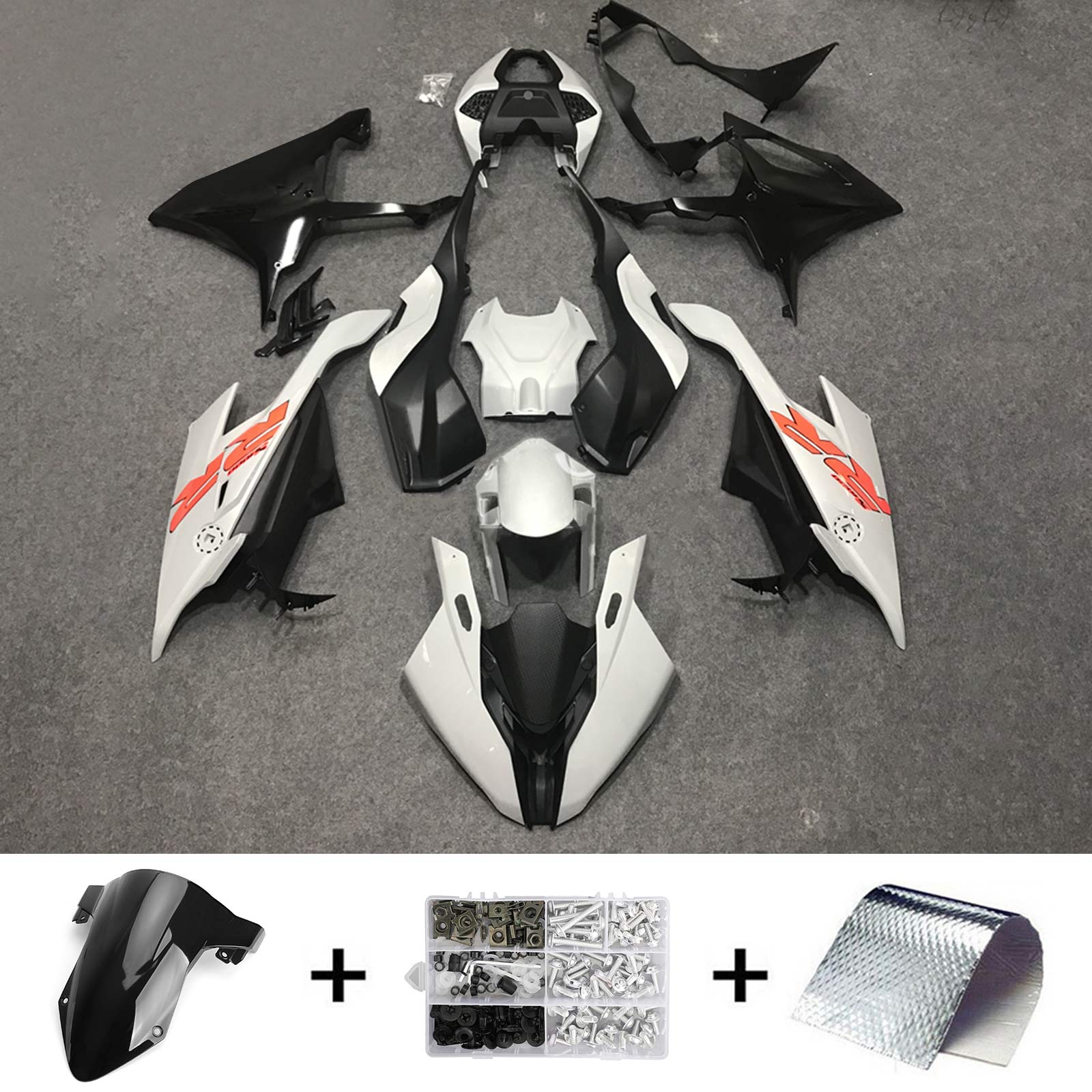 2019-2022 BMW S1000RR Amotopart Kit de carénage d'injection carrosserie plastique ABS #128